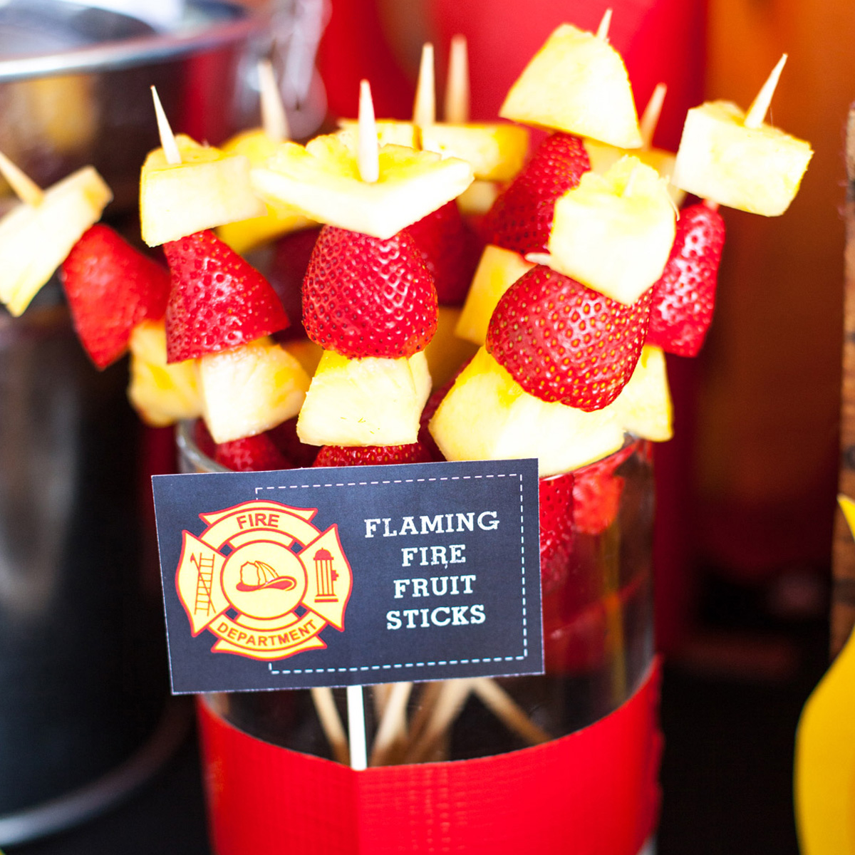 Fireman Party Fruit Sticks