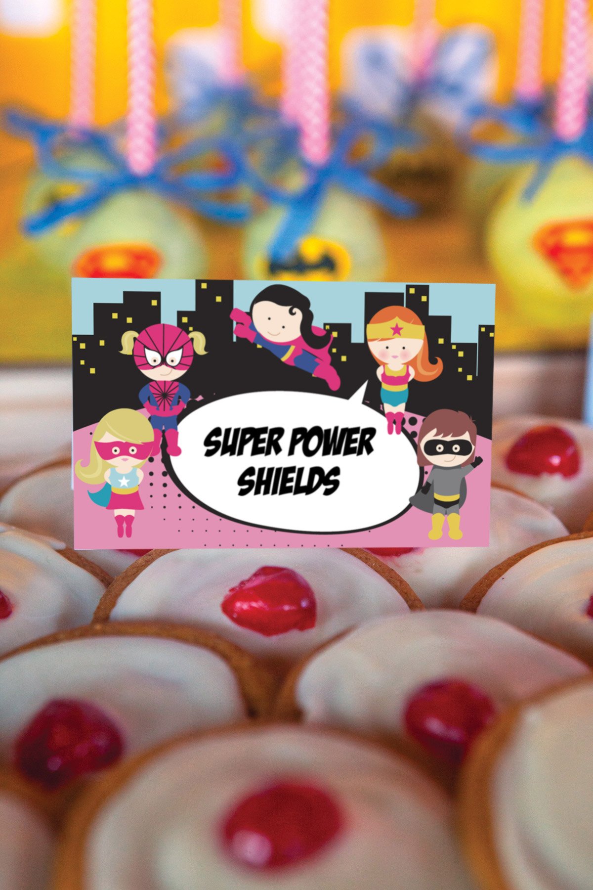 Girls Sparkly Superhero Party