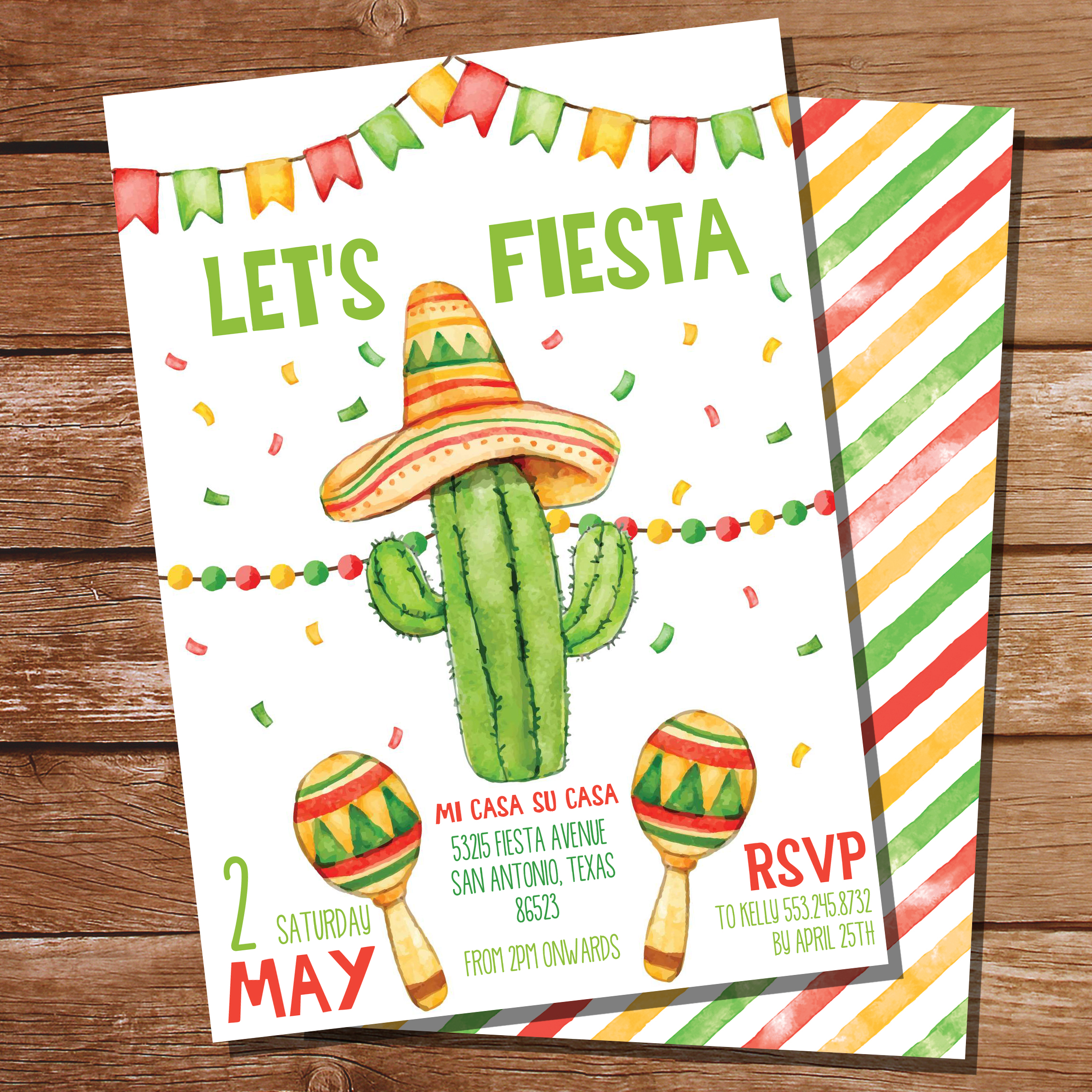 Let's Fiesta Invitation