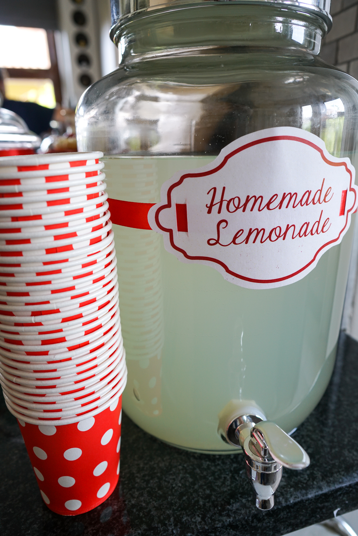 Little Red Riding Hood Party Drinks of Homemade Lemonade