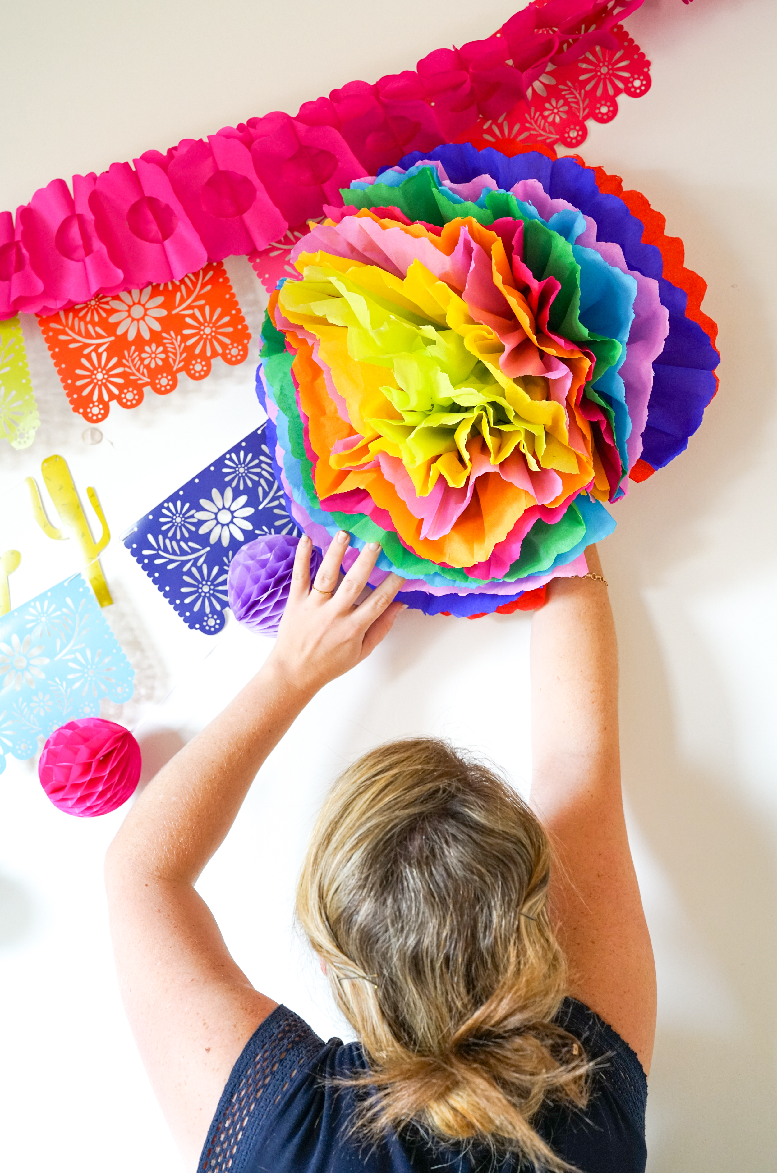 Fiesta Flower Tutorial - Make Your Own Tissue Paper Flowers