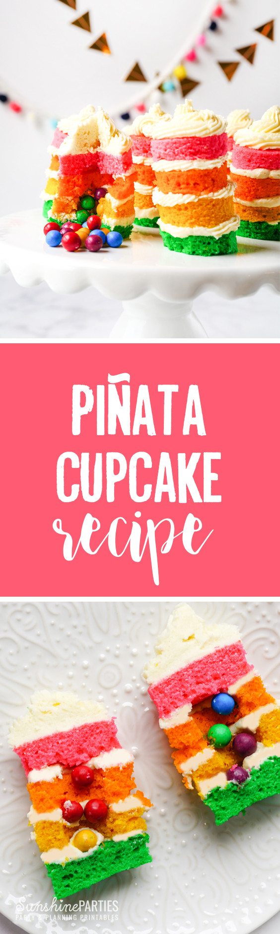 PiÑata Cupcakes Recipe Tutorial