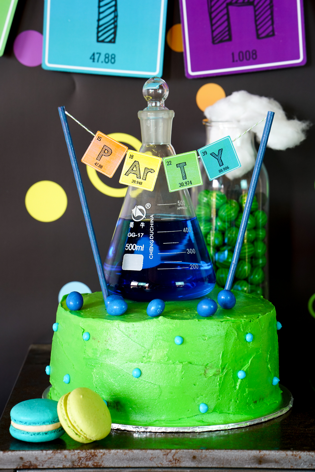 Science Experiment Party Birthday Cake Ideas