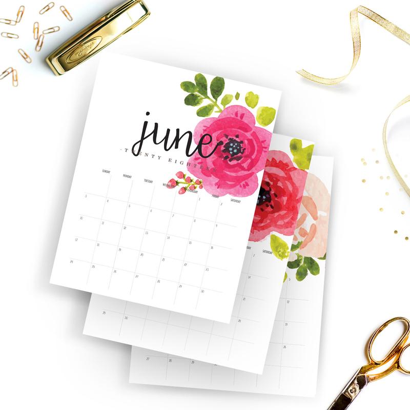 Stay organized with printable calendars Instant download