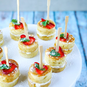 Crumpets on a stick recipe high tea afternoon treats