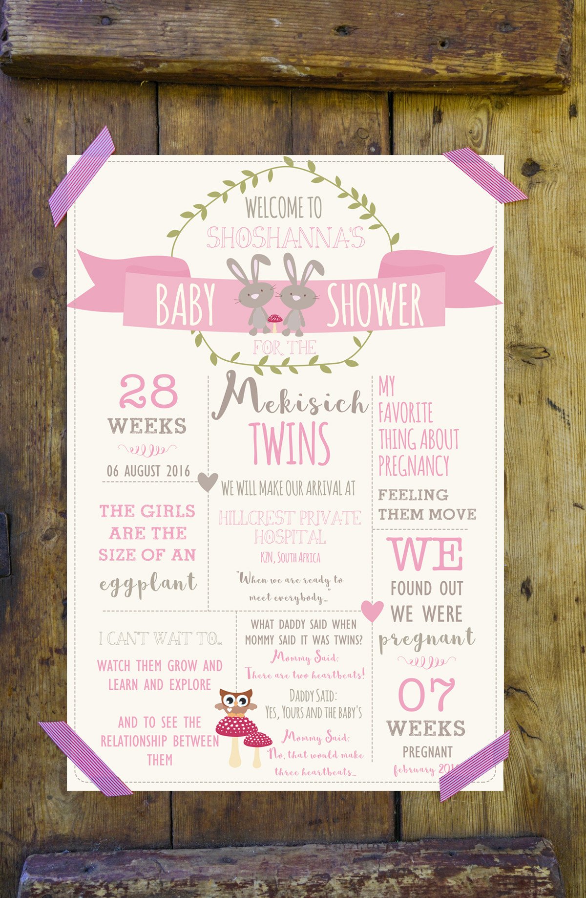 Gorgeous Baby Shower Ideas for twin girls baby shower, in stylish pink and gray