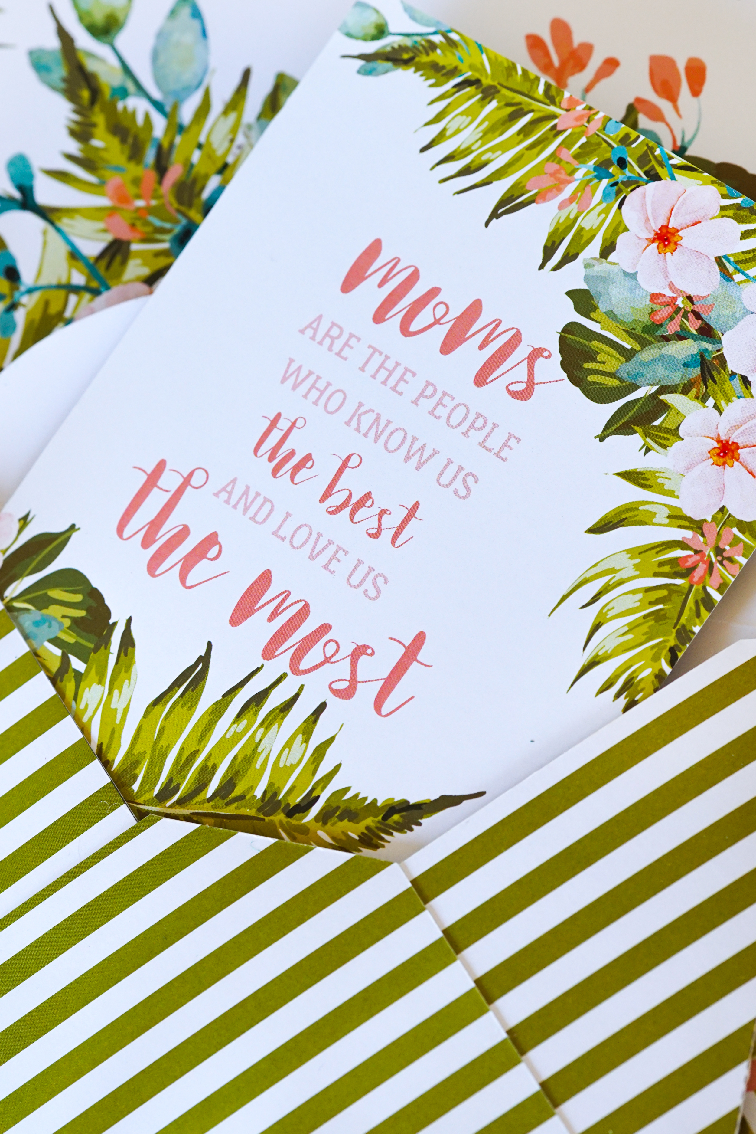 Beautiful, Editable Mothers Day Card Envelope Papers
