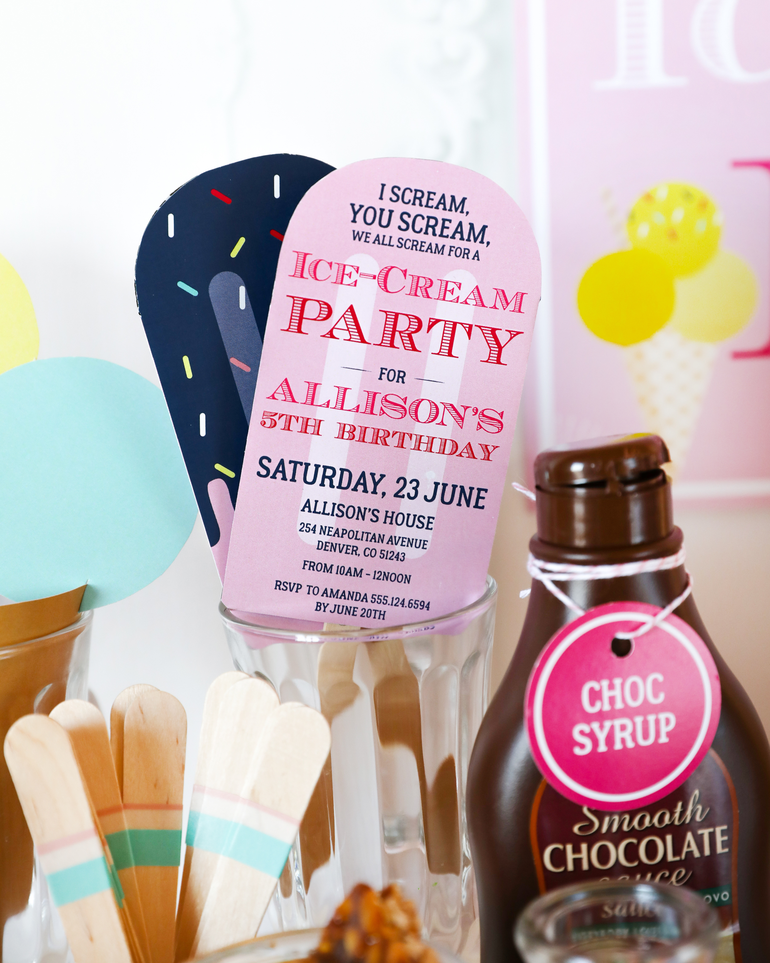 Free Ice-Cream Party invitation