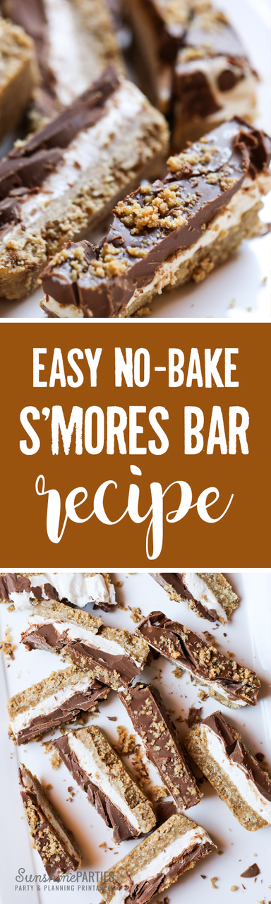 Easy No Bake Smore Bars Recipe