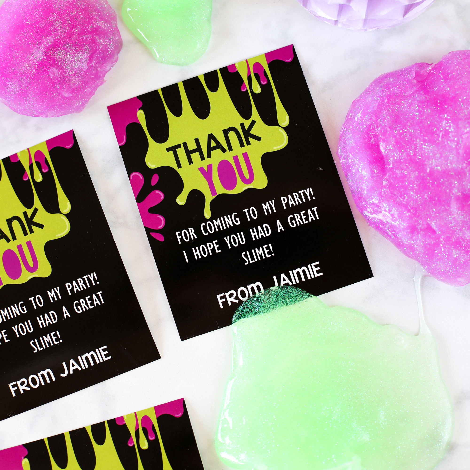 Slime-Party-Thank-You-Card
