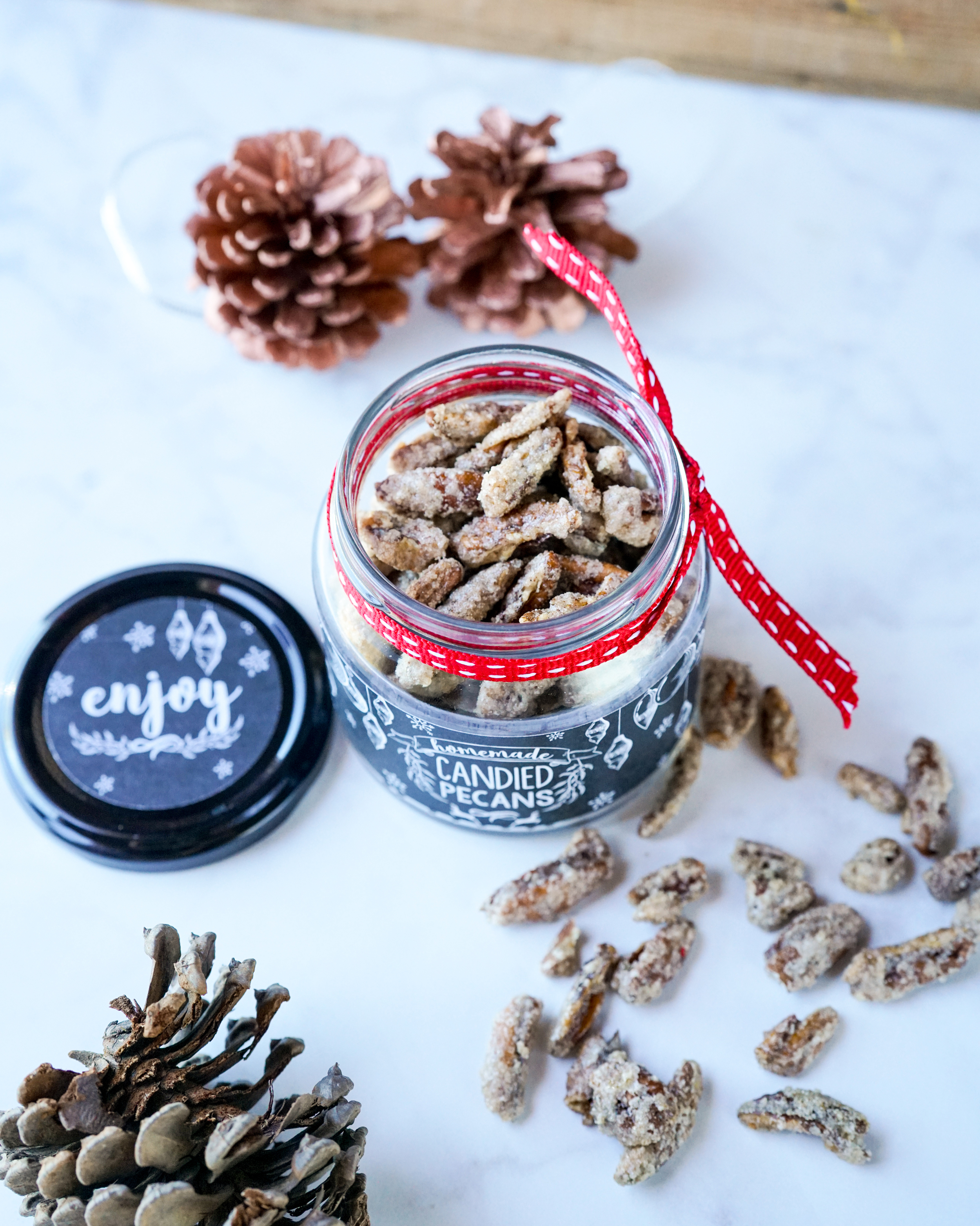 Homemade Candied Pecans Gift