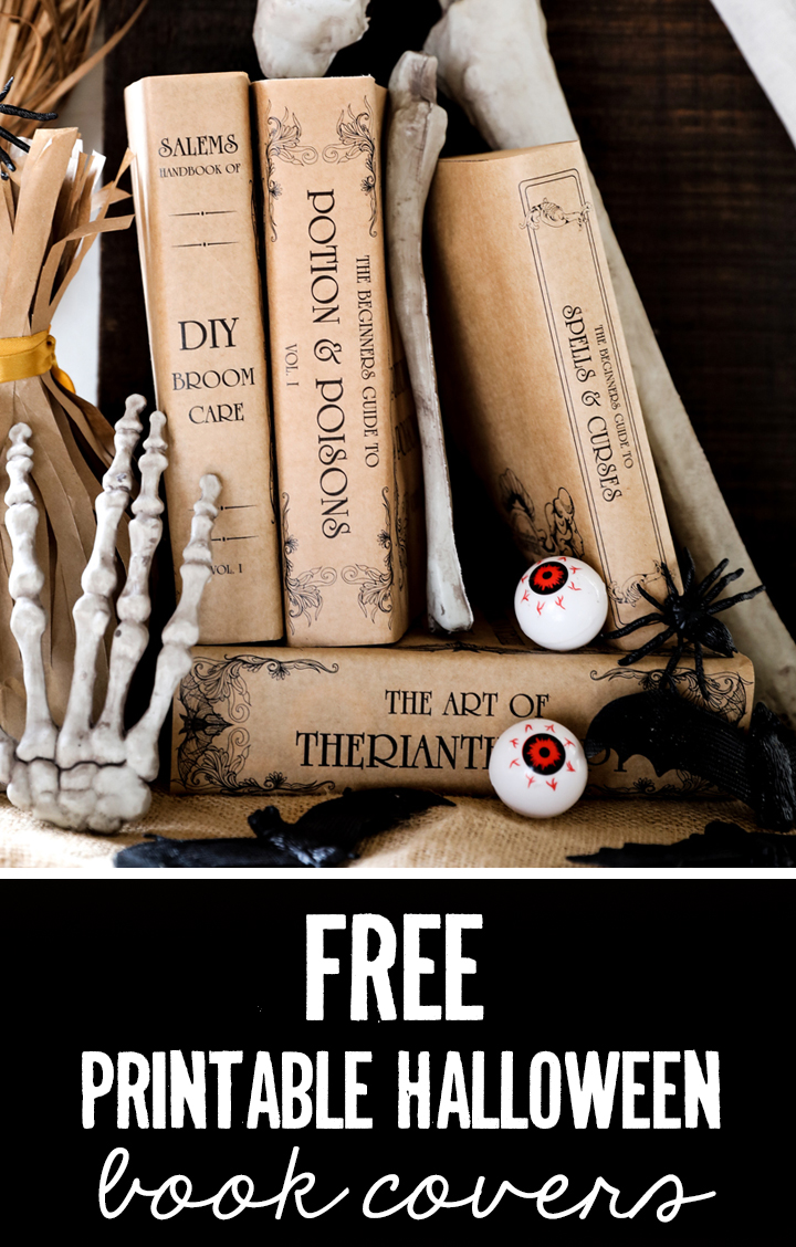FREE Halloween Book Covers - Gorgeous, Budget-Friendly Halloween Decor