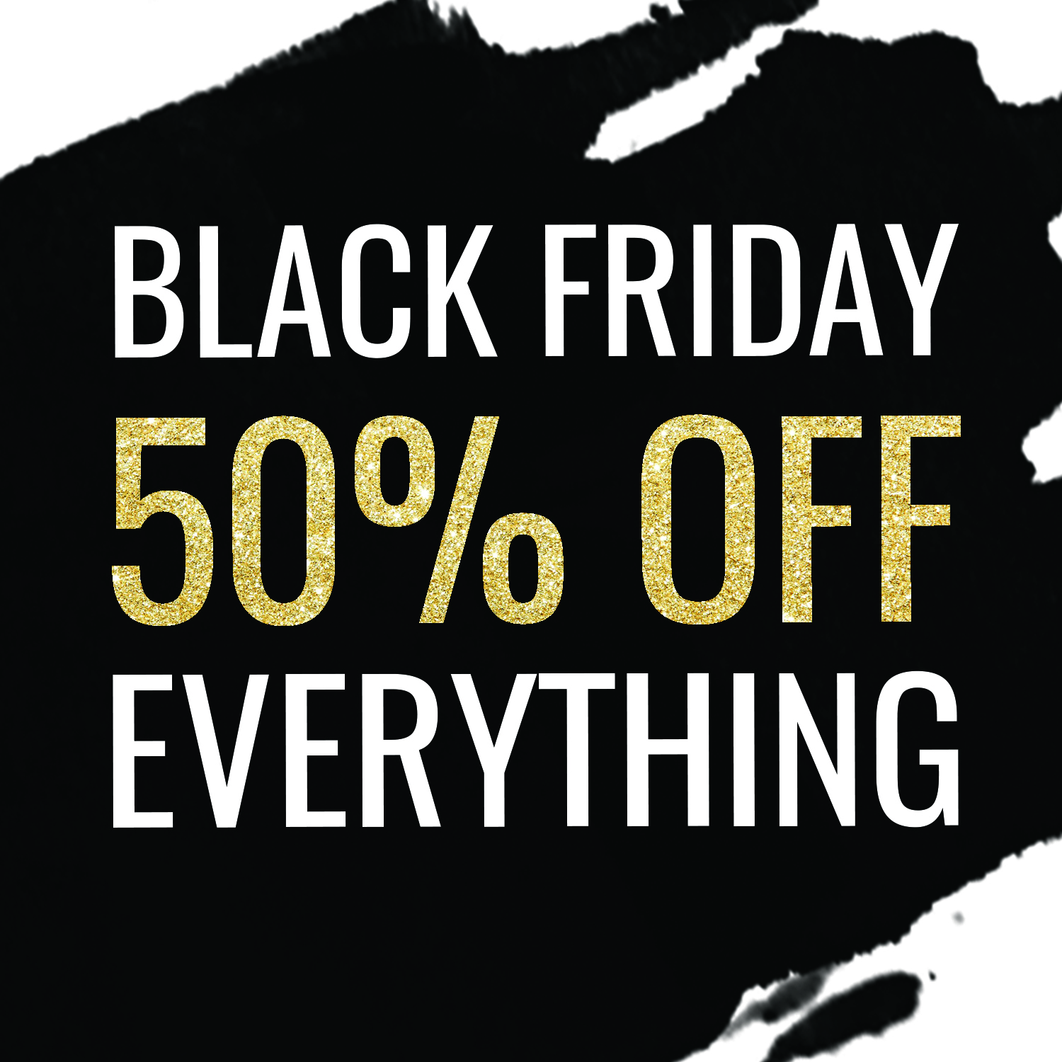 Black Friday 50% Off Sale Sunshine Parties Half Price Printables
