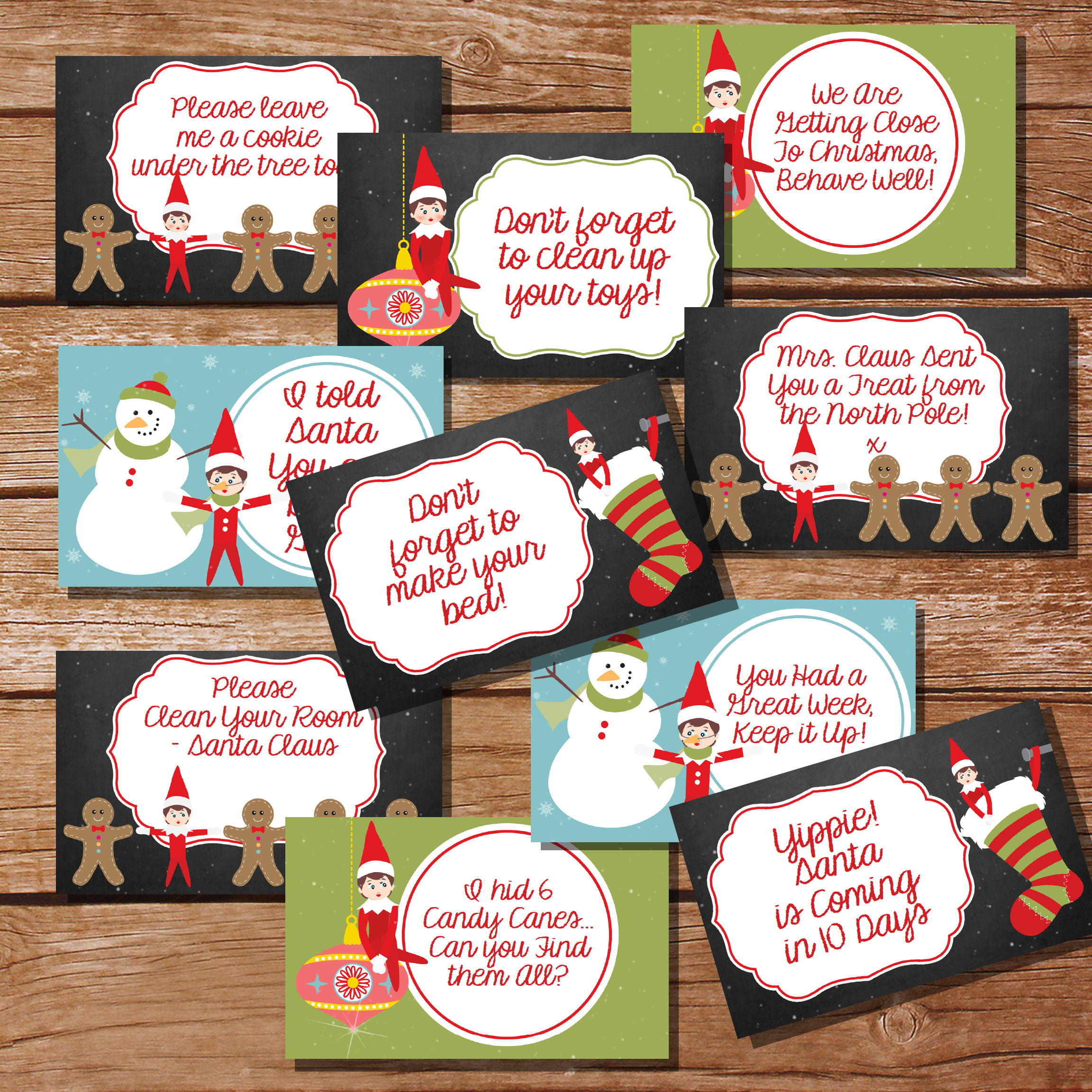 Elf on the Shelf Free Printables