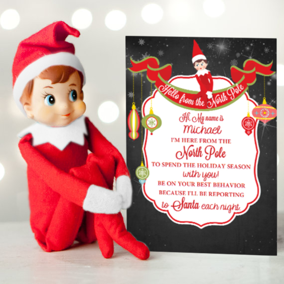 Elf on the Shelf Free Printables