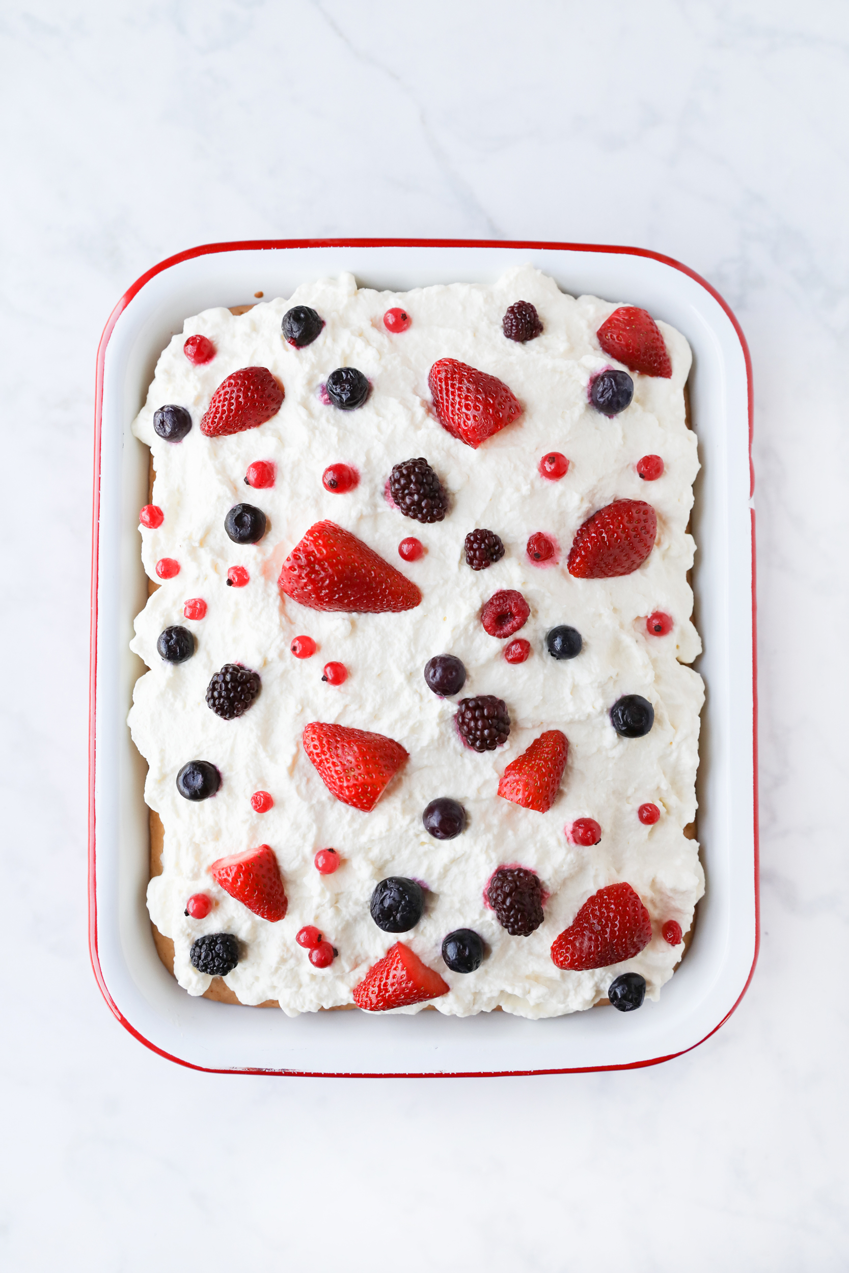 Tres Leches Cake with berries