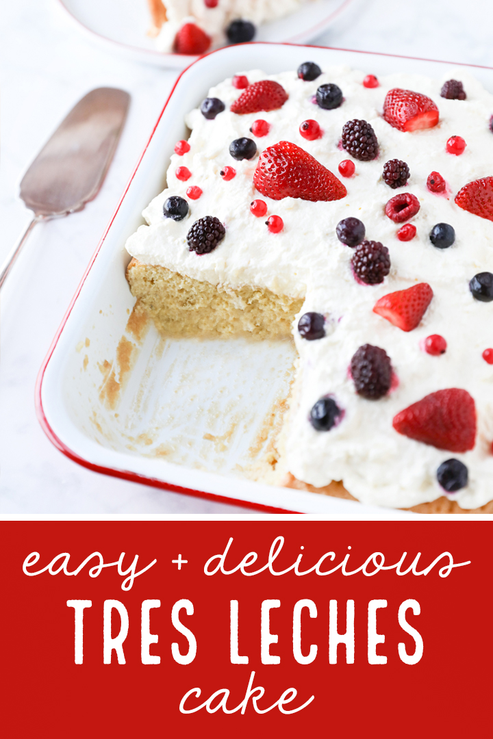 Tres Leches Cake with berries