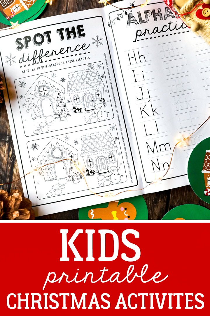 Instant download kids Christmas activity booklet!