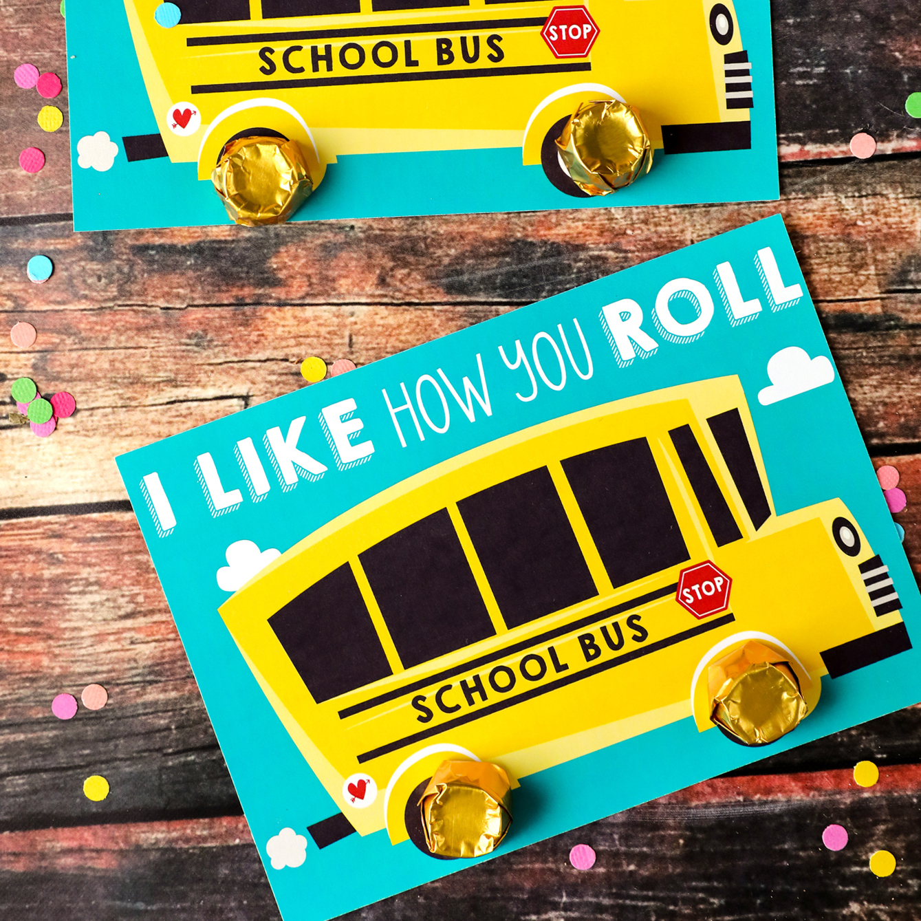 Cutest I Like How You Roll Kids Valentines Card Printable #