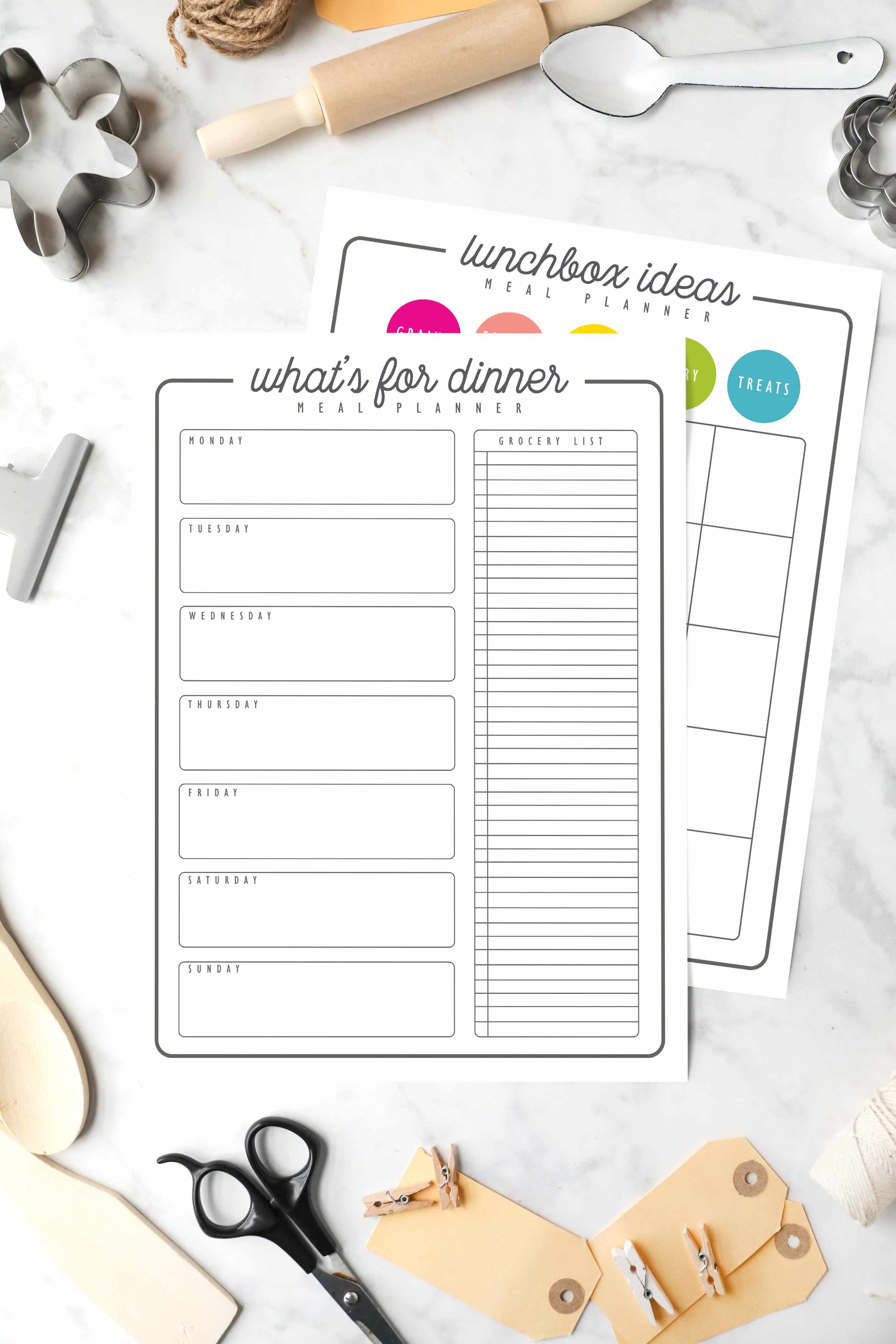 FREE meal planner and lunchbox ideas planner - stay organised! 