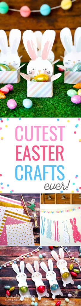 The Cutest Easter Egg Hunt invitations and Easter crafts for kids!