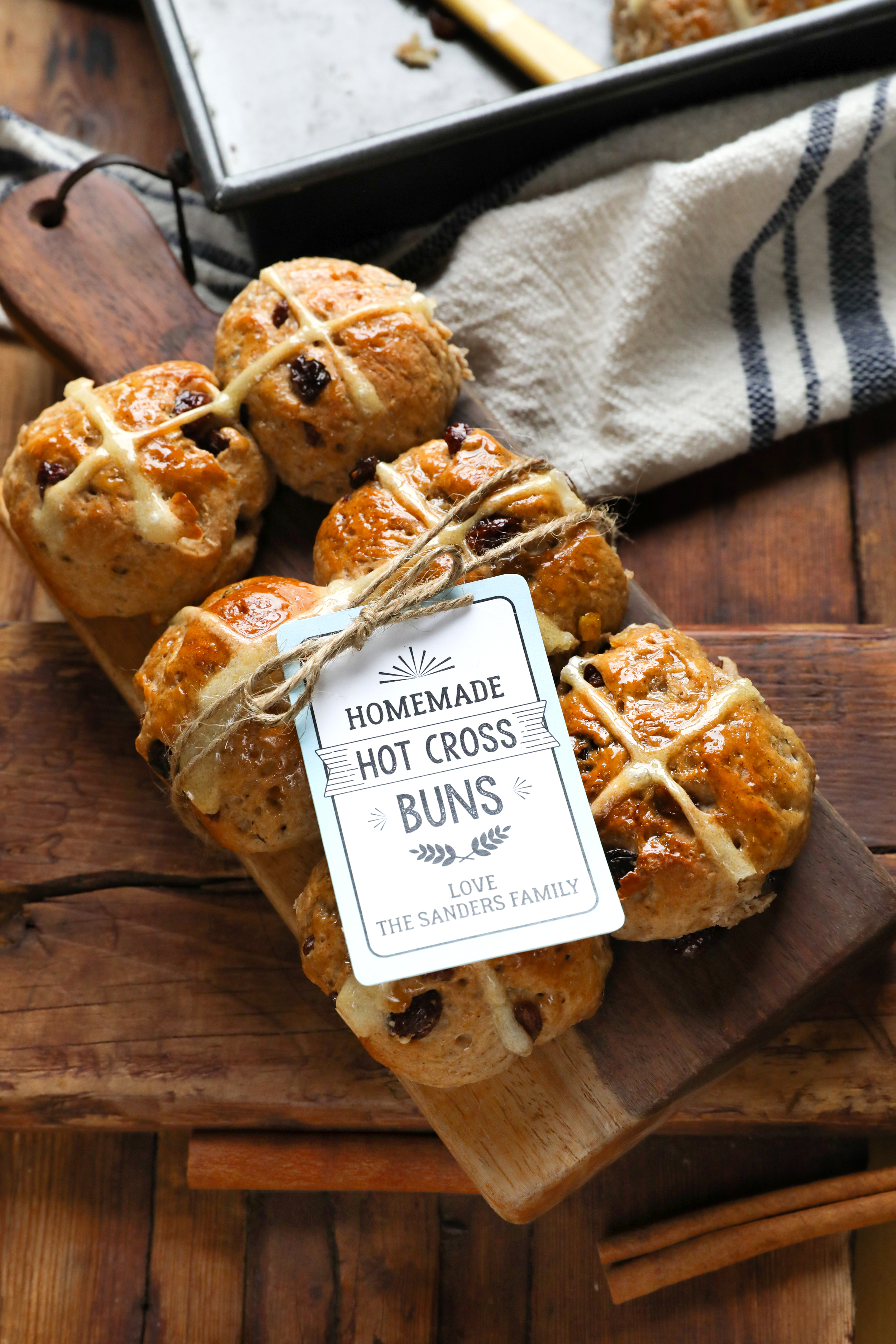 Make Your own mini hot cross buns - Easy Easter recipe!