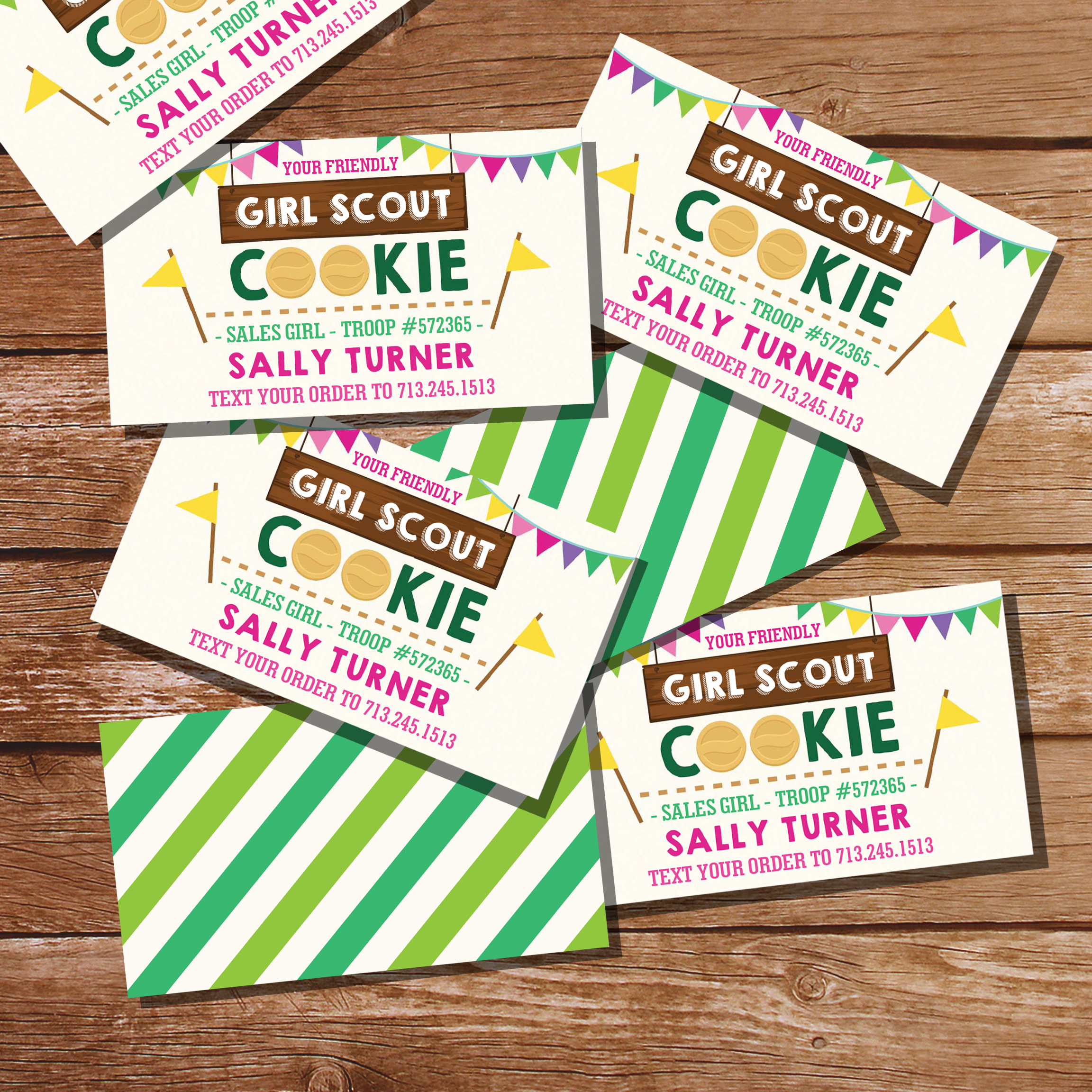 Girl Scout Cookie Seller Business Card