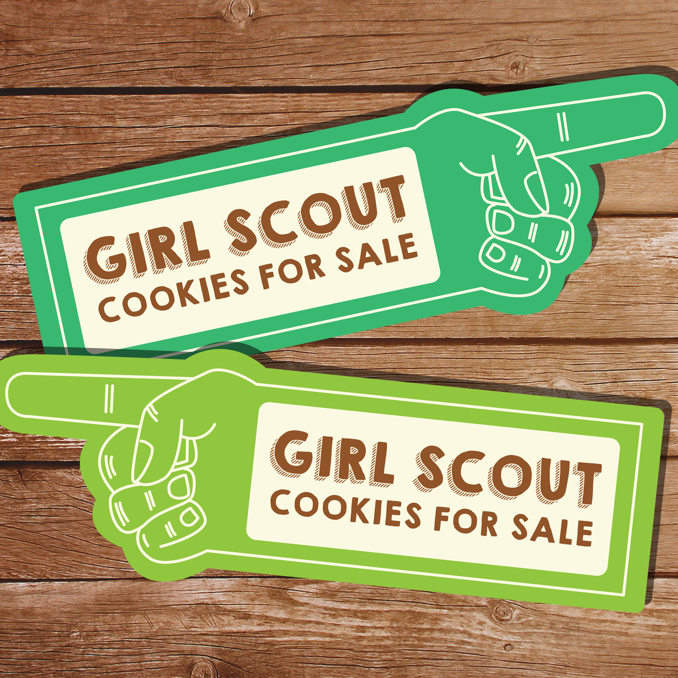 Girl Scout Cookies for Sale Signs