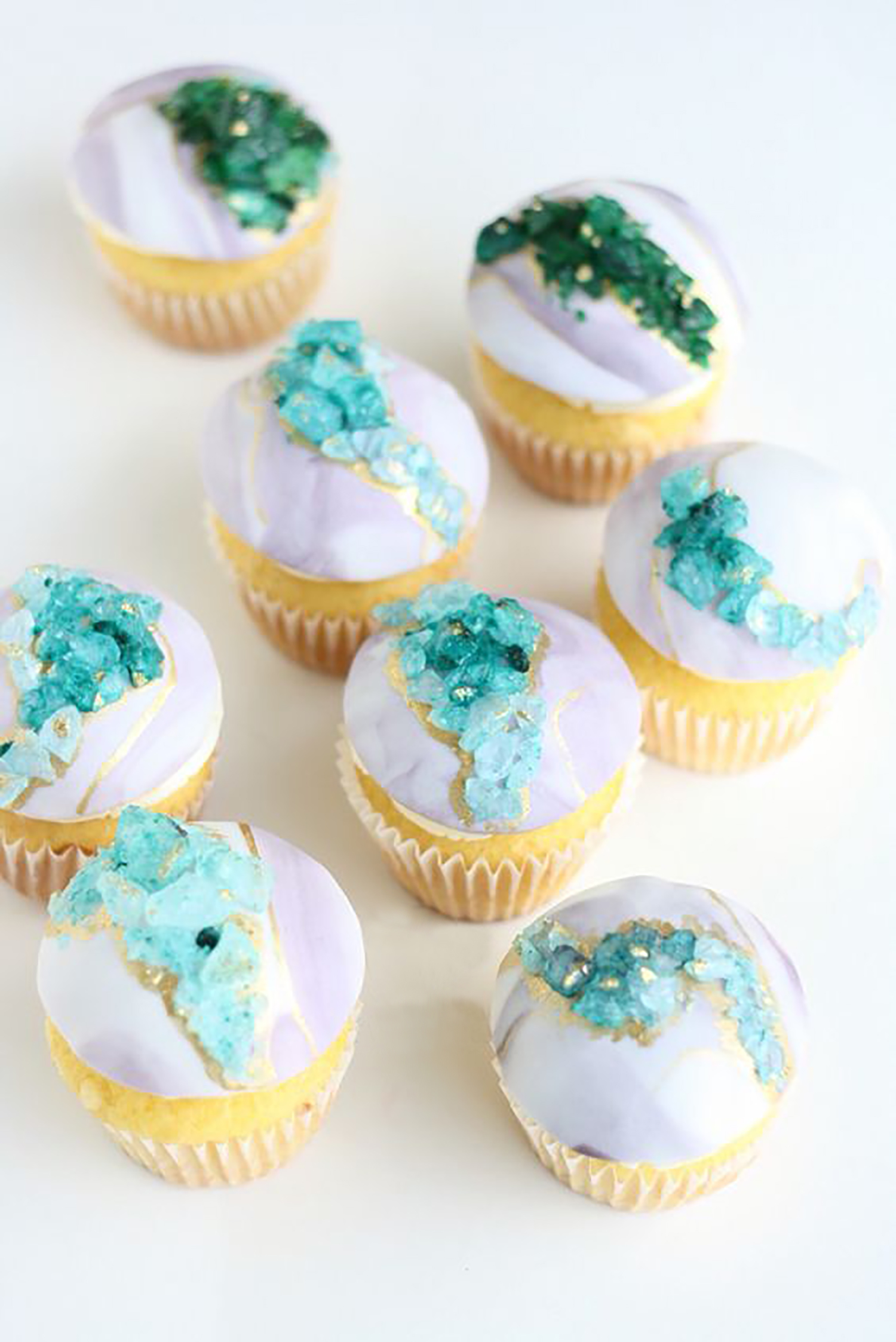 Gem Party Invitation Crystal Cupcakes