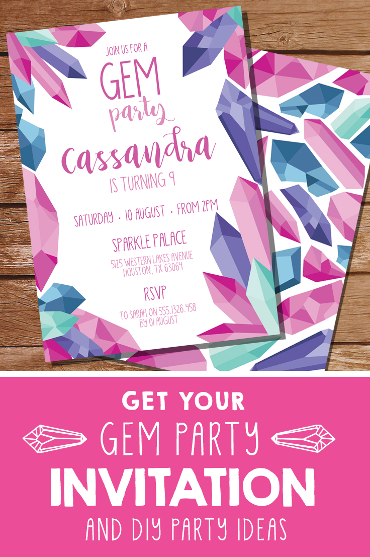 Gem Party Invitation