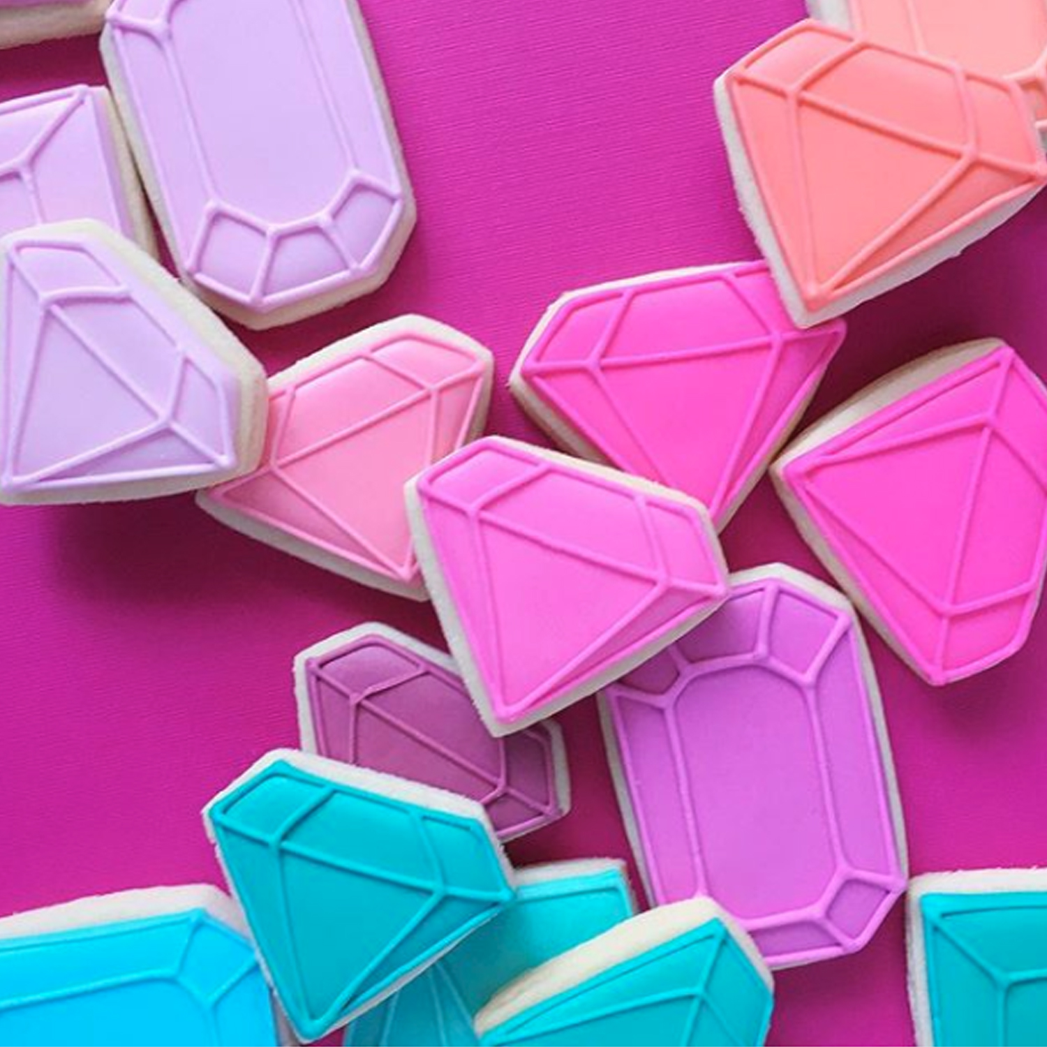 Gem Party Invitation Gem Cookies