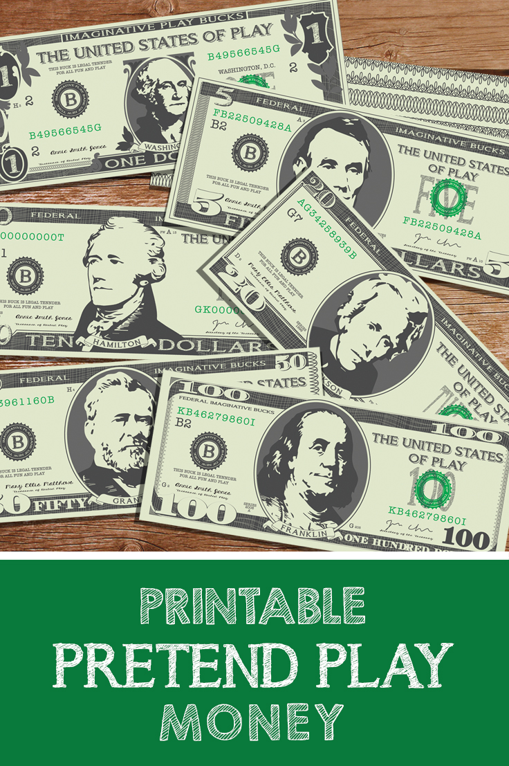 Pretend Play Money Printables