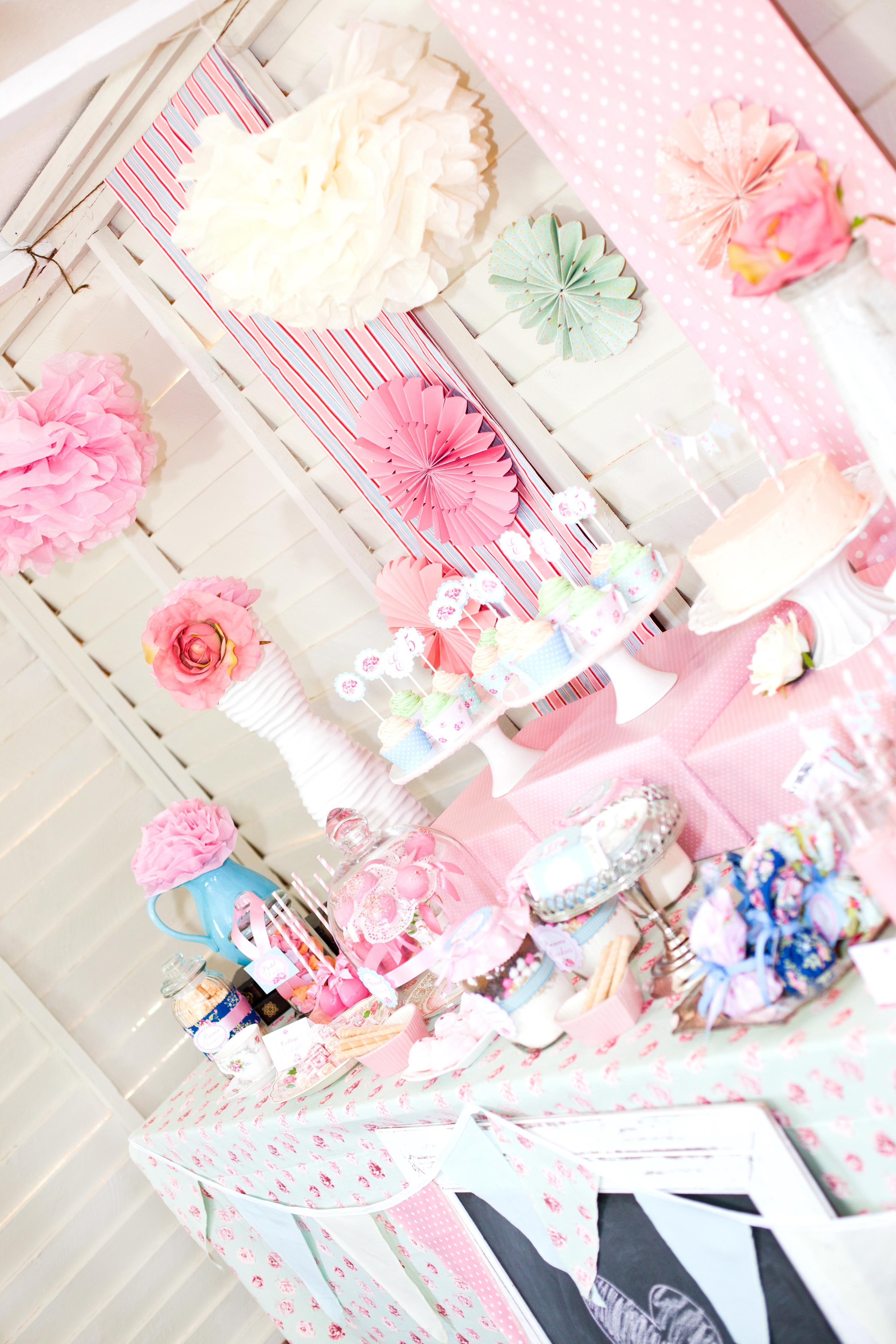 Shabby Chic Princess Party Food Table