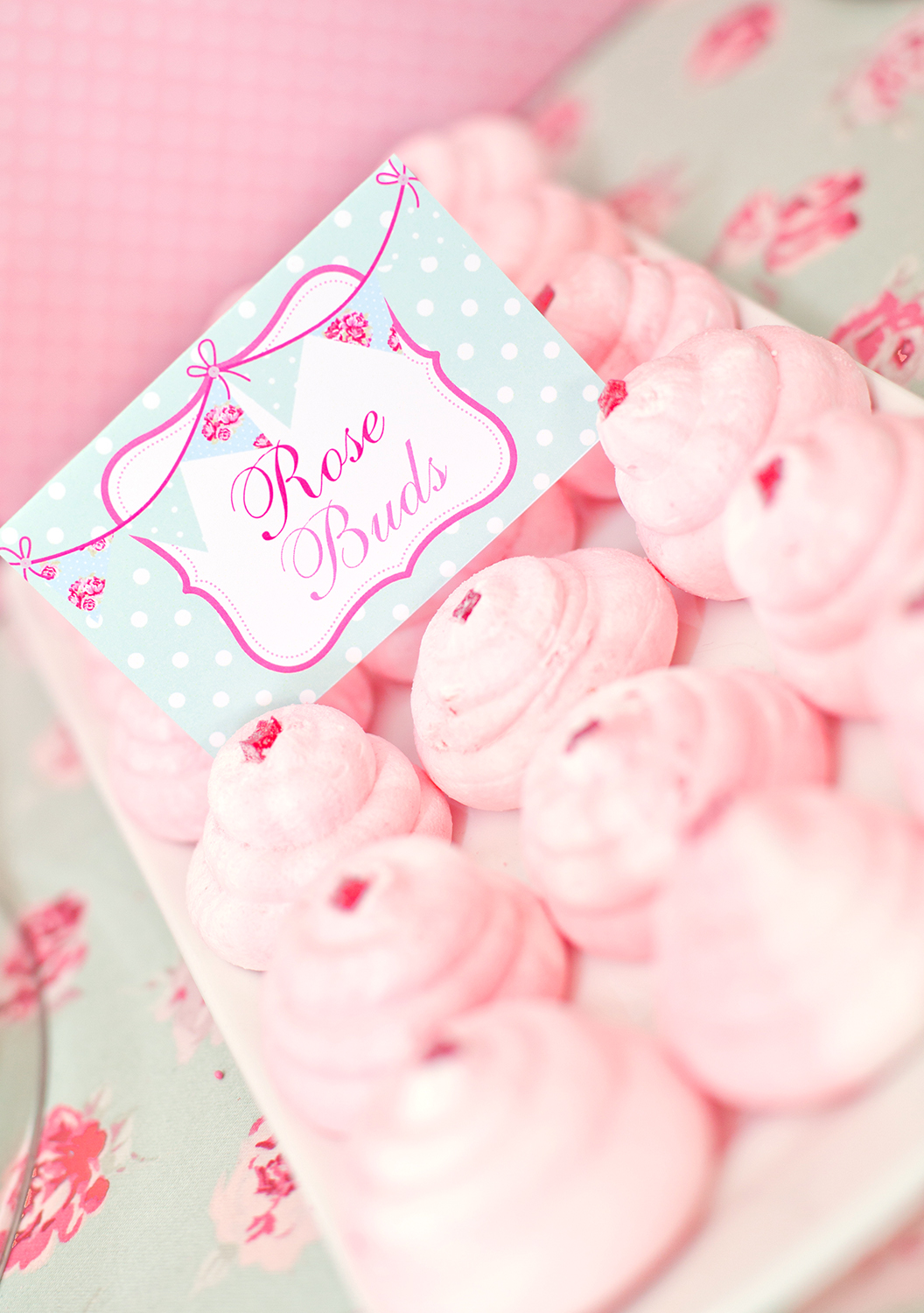 Shabby Chic Princess Party Meringues