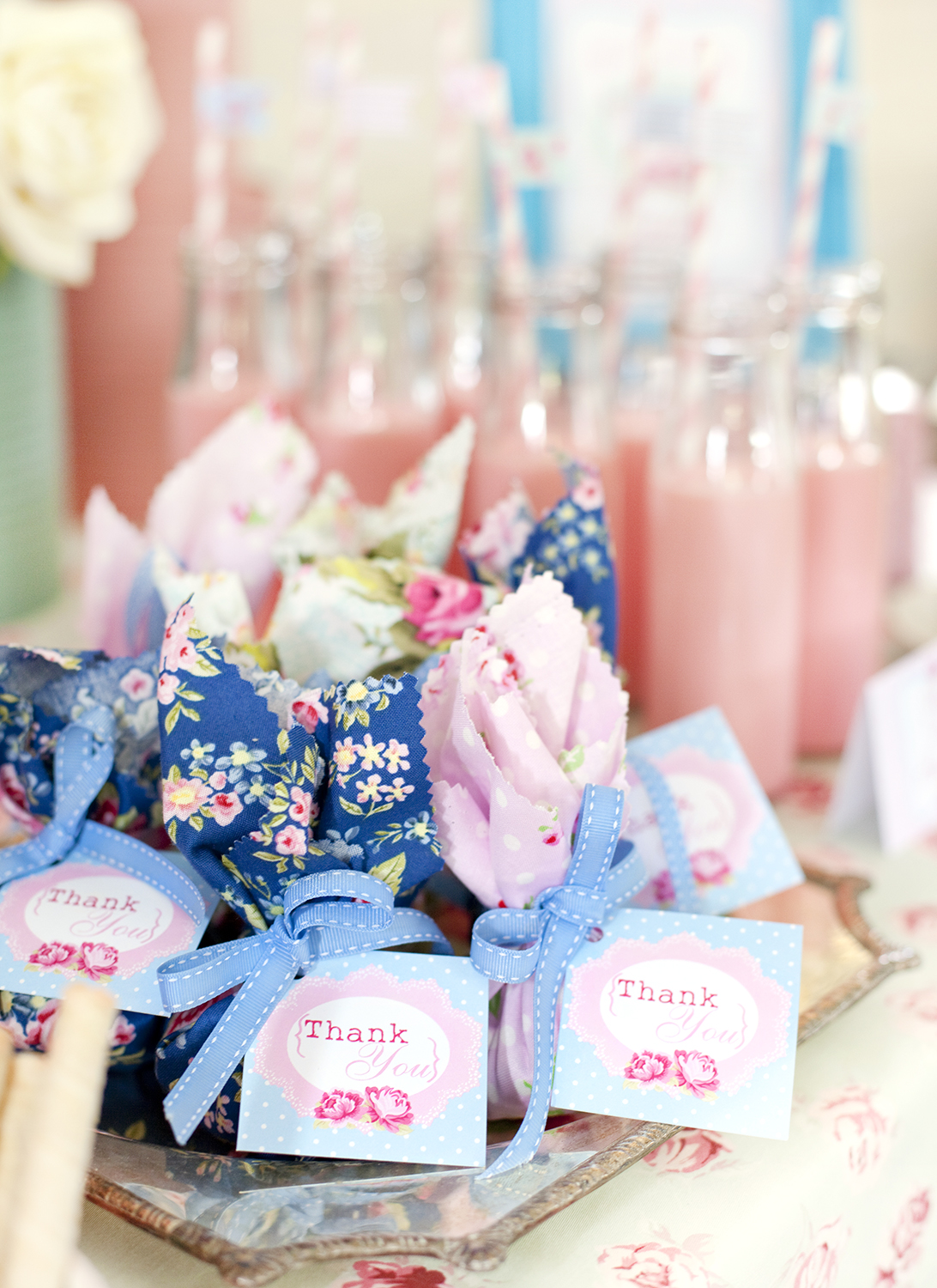 Shabby Chic Princess Party Favor Tag