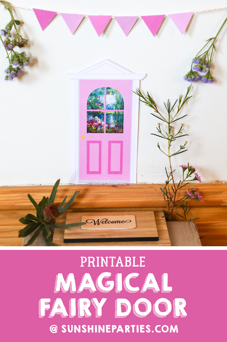 Printable Fairy Door - Pink