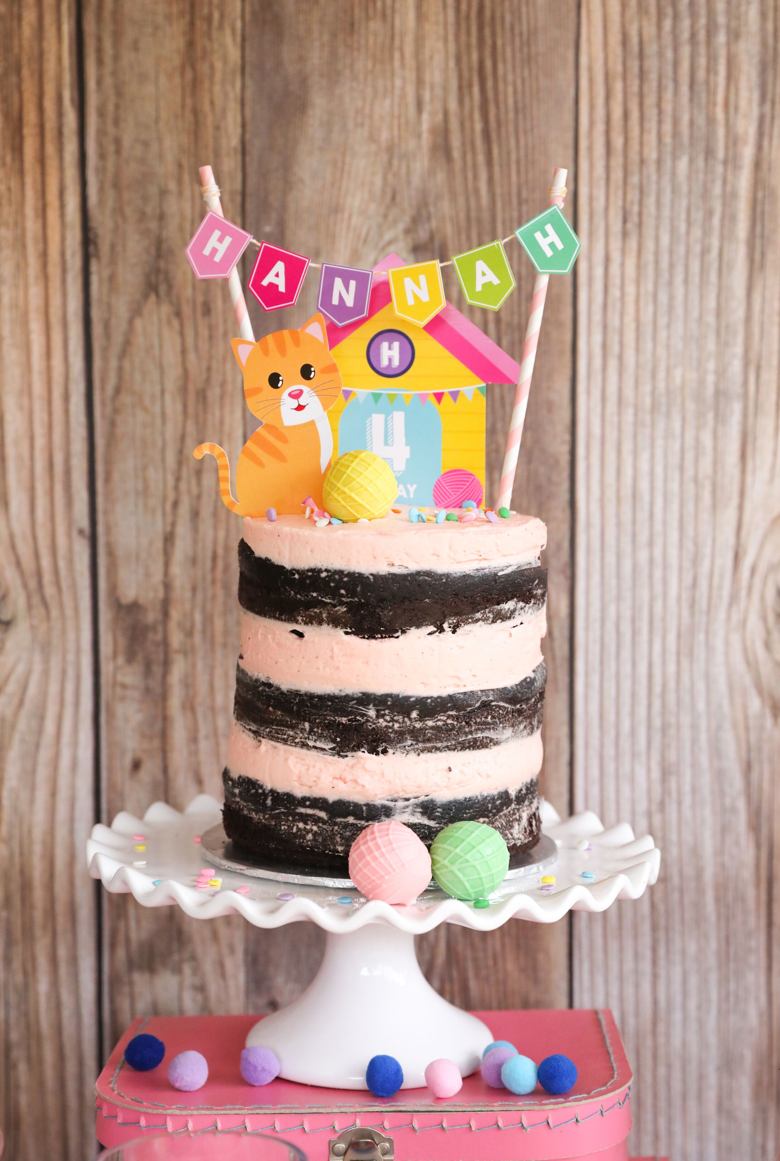 Kitty Adoption Party Cake