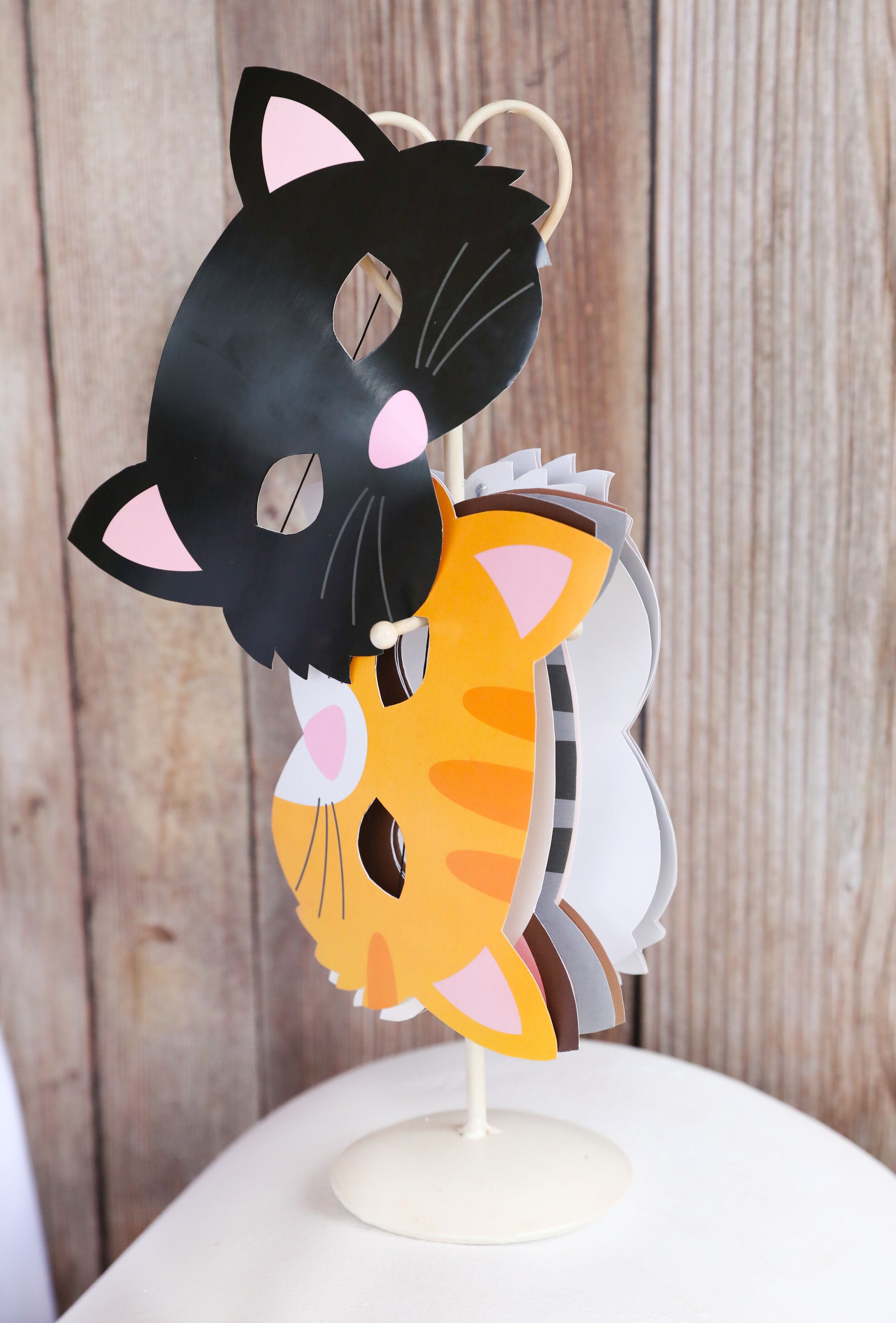 Kitty Adoption Party Kitty Masks | Printable Cat Masks 