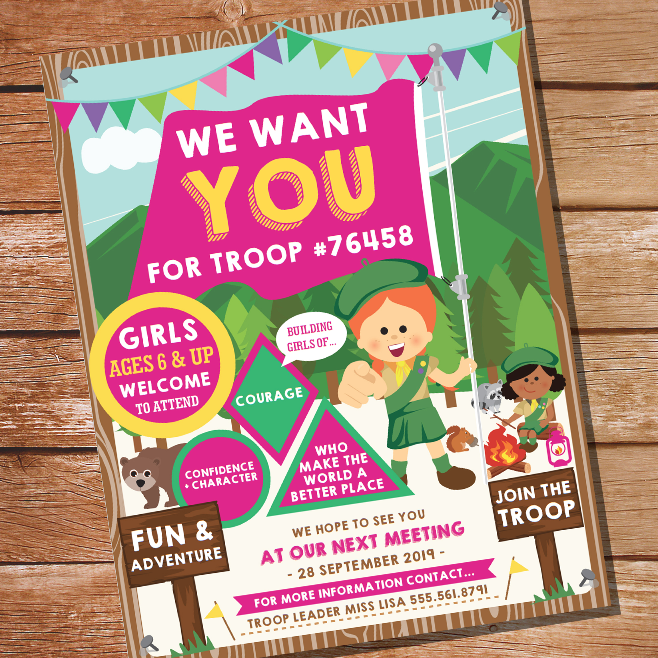 Girl Scout Recruitment Posters