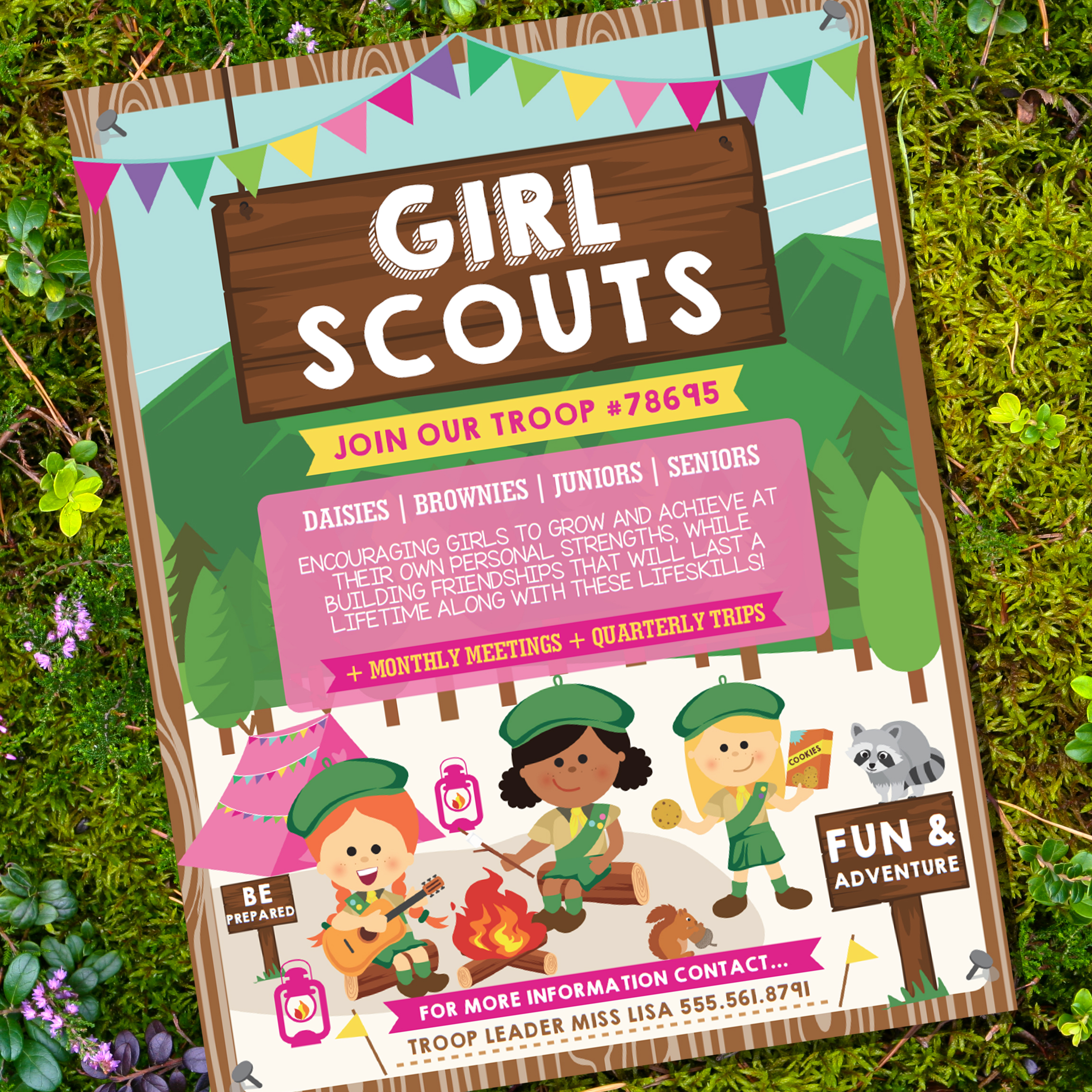 Girl Scout Recruitment Flyers 