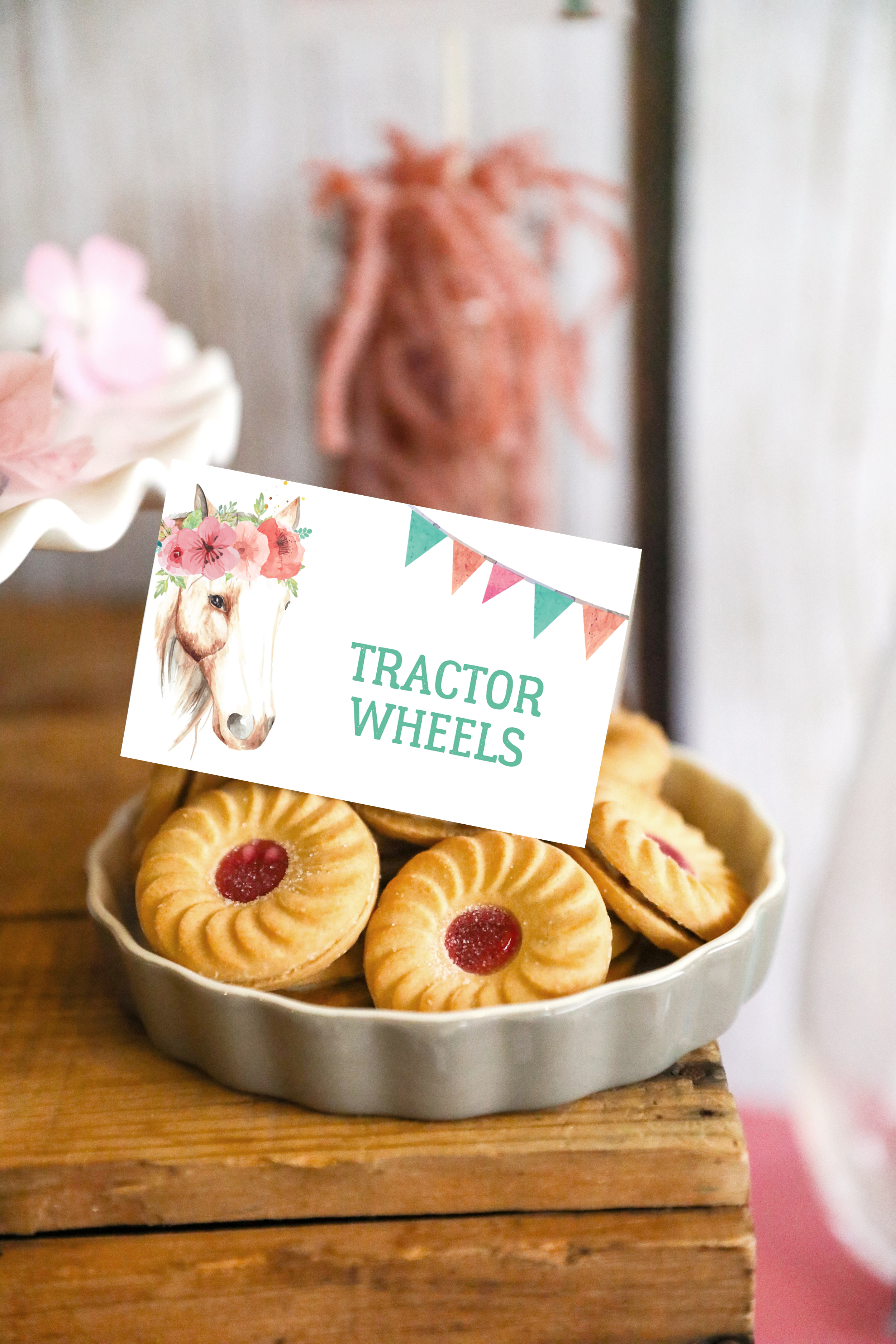 Cowgirl Party Printable Food Labels