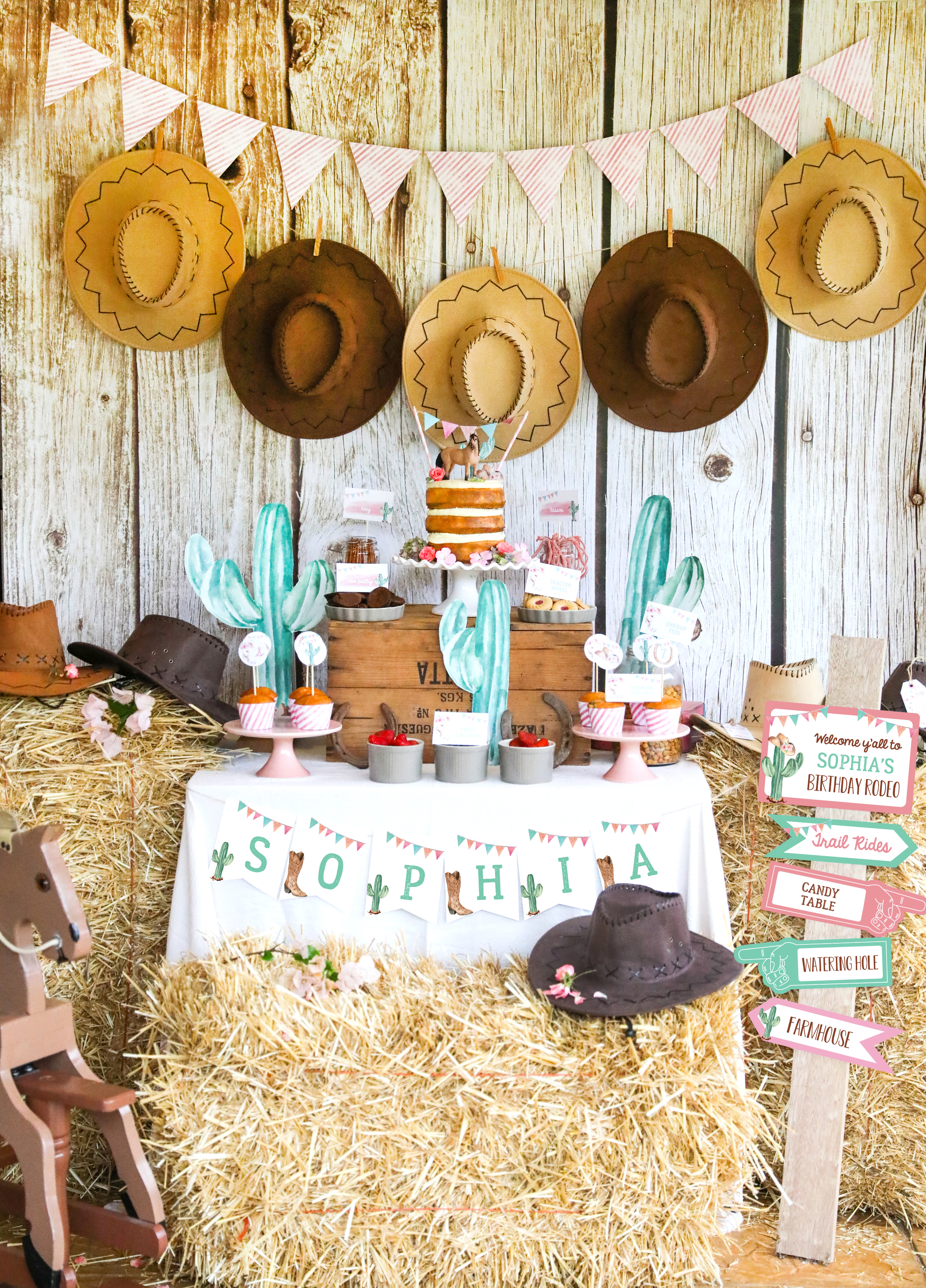 Cowgirl Party Printable Decor