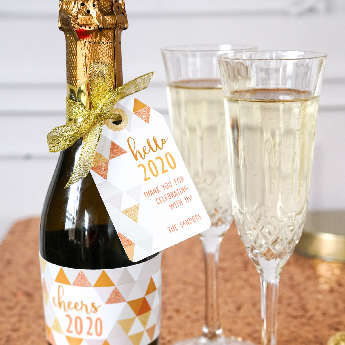 New Years Eve printable party favor tags