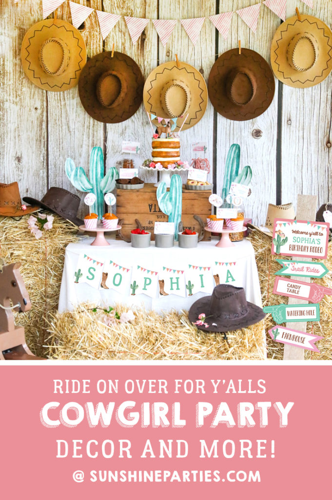 Sophia's Cowgirl Horse Theme Party - Sunshine Parties