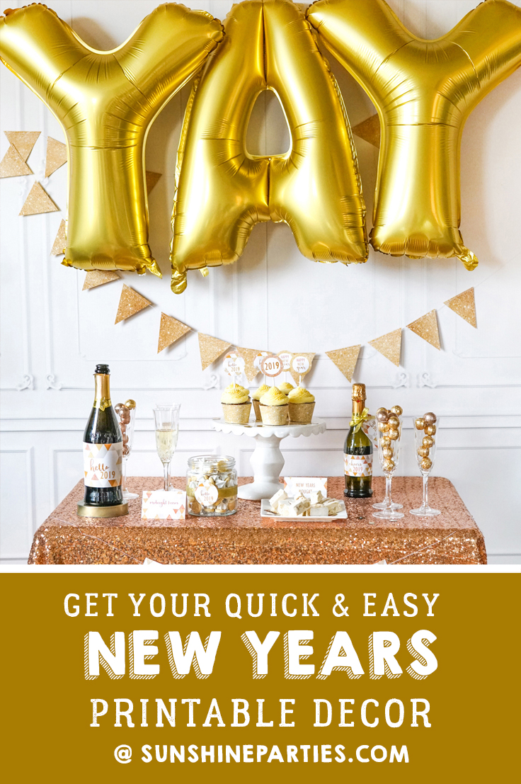 New Years Eve party printables