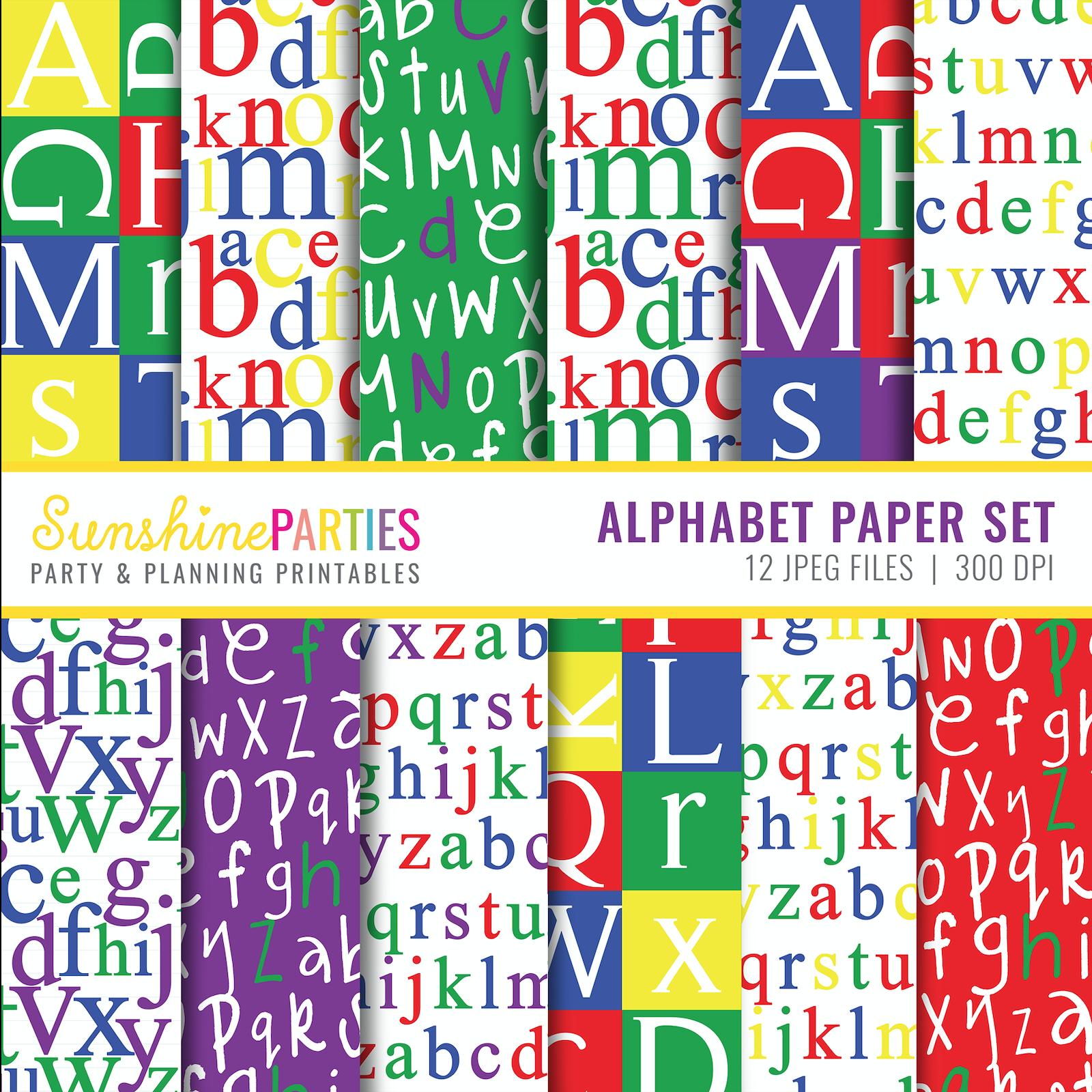 Alphabet digital paper