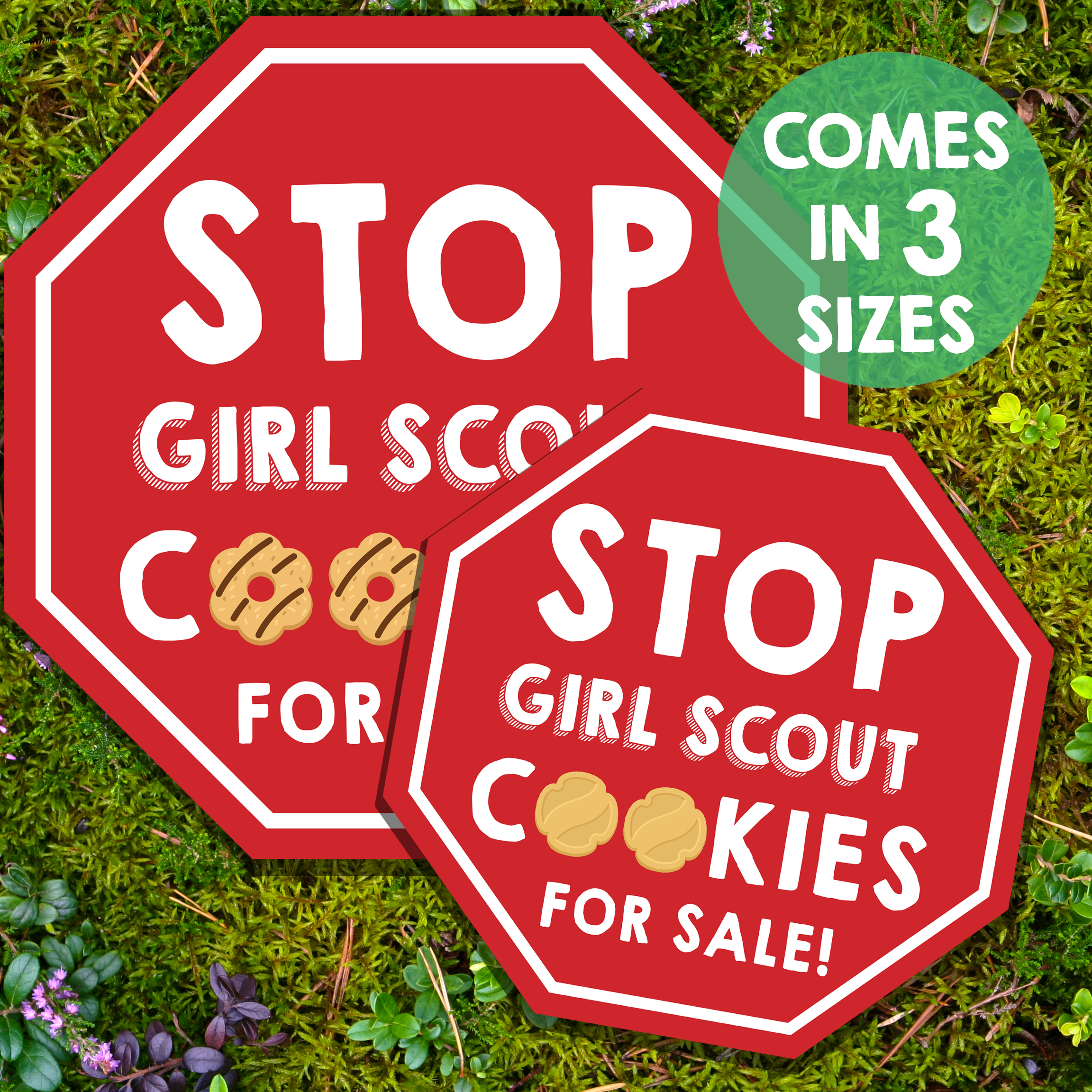 Girl Scout Cookies STOP sign