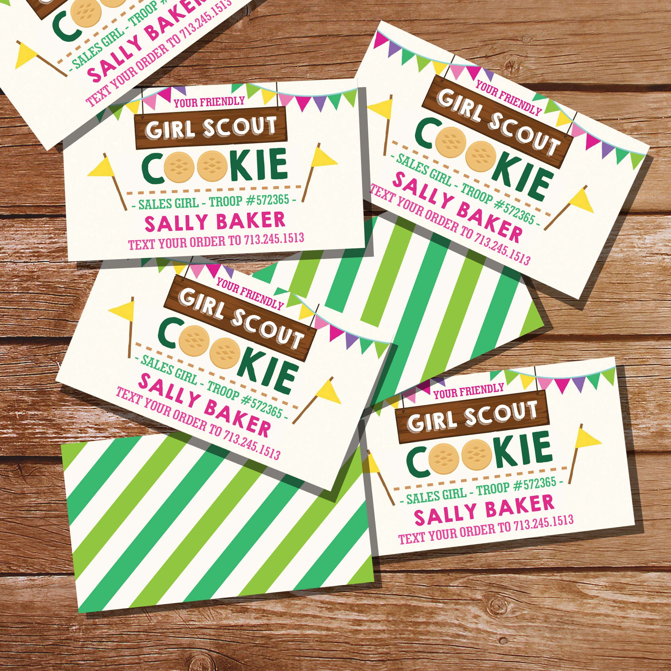 Girl Scout Cookies Business Cards