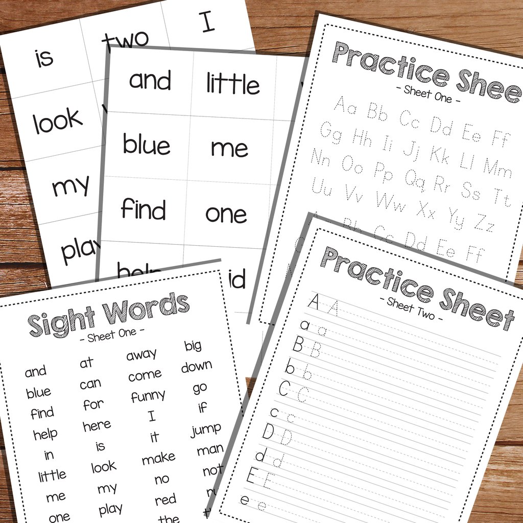 printable sight words activity booklet