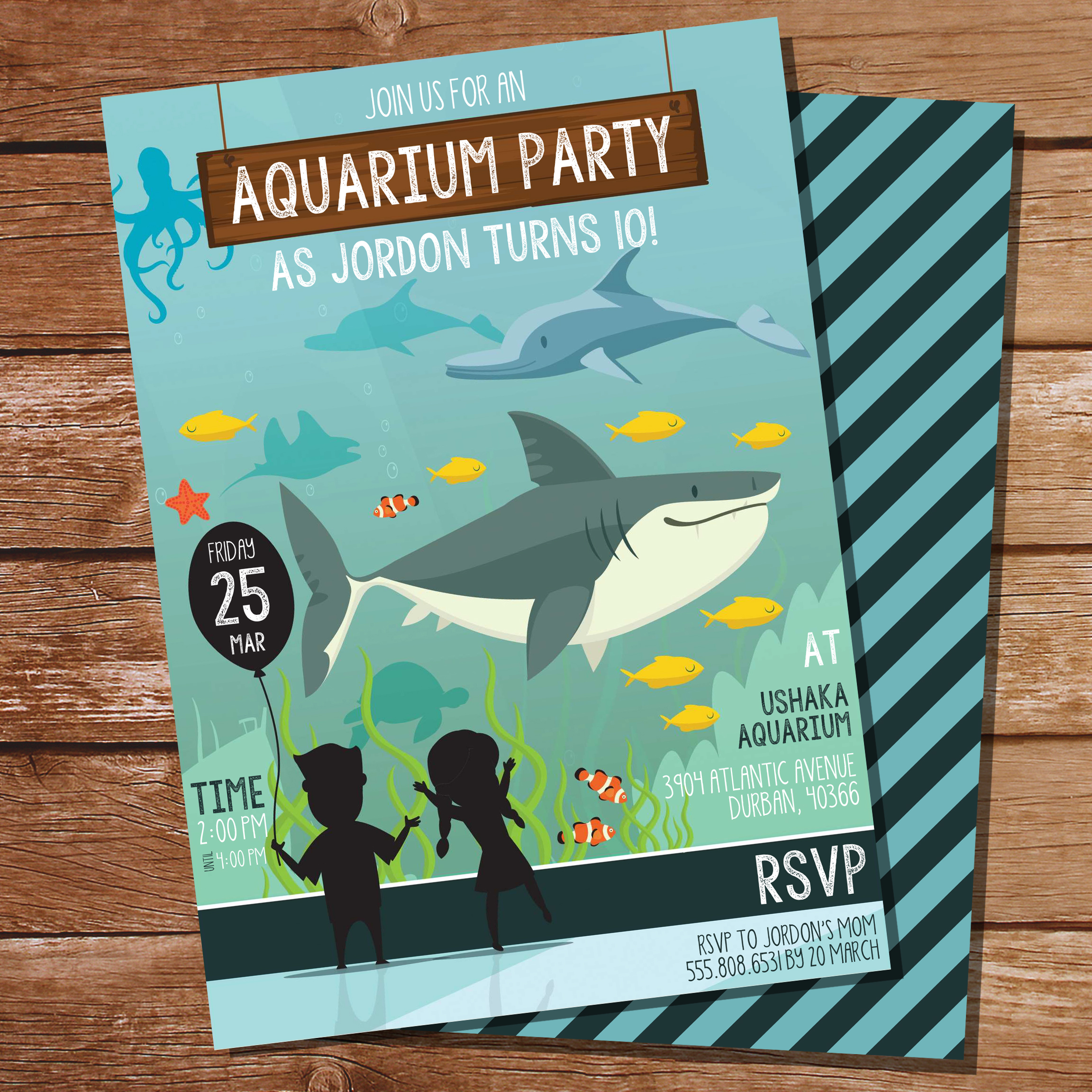 Aquarium Party Invitation